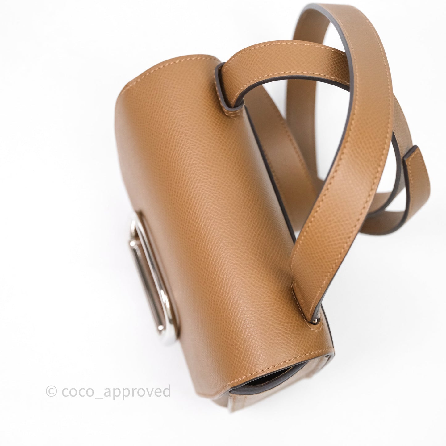 Hermès Della Cavalleria Mini Bag Alezan 3G Epsom Palladium Hardware