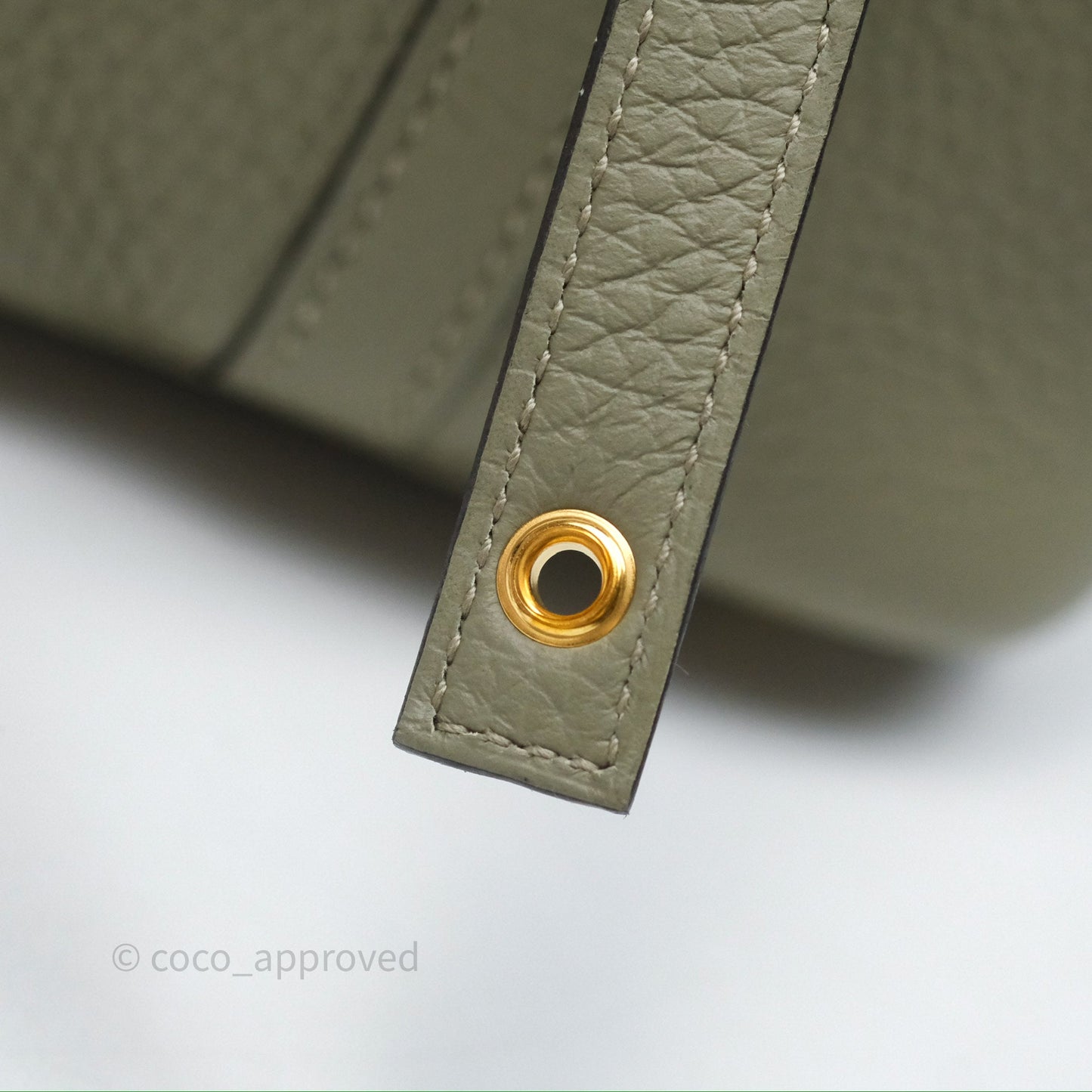 Hermès Picotin 18 Lock Sauge Q1 Clemence Gold Hardware