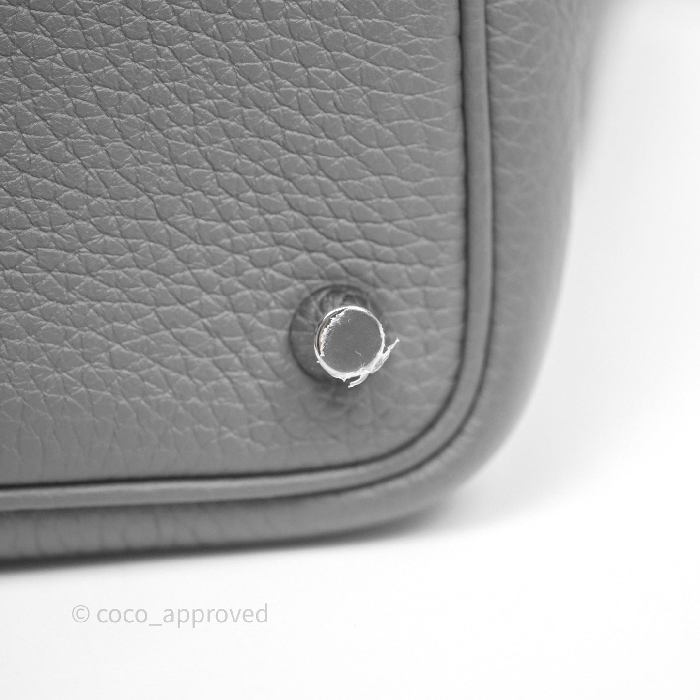 Hermès Picotin 18 Etain 8F Clemence Palladium Hardware