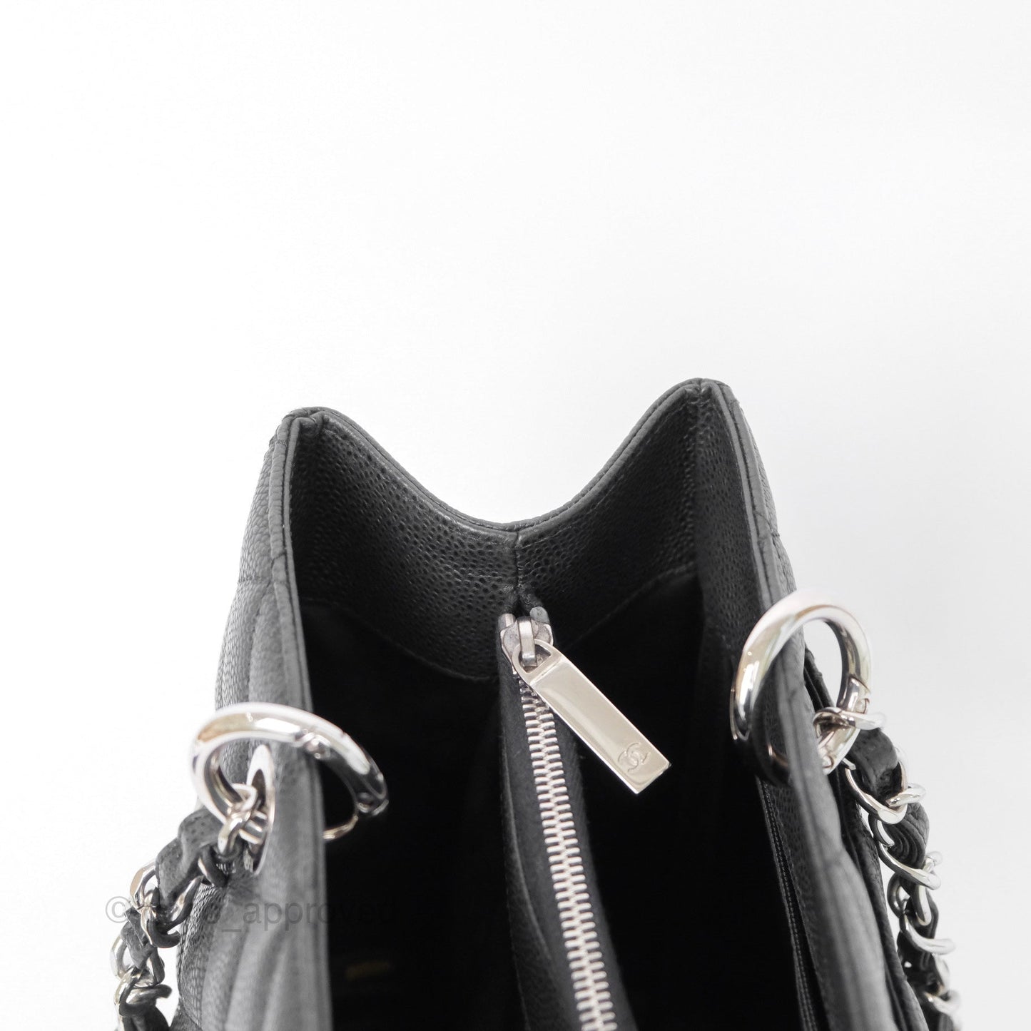 Chanel GST Black Caviar Silver Hardware