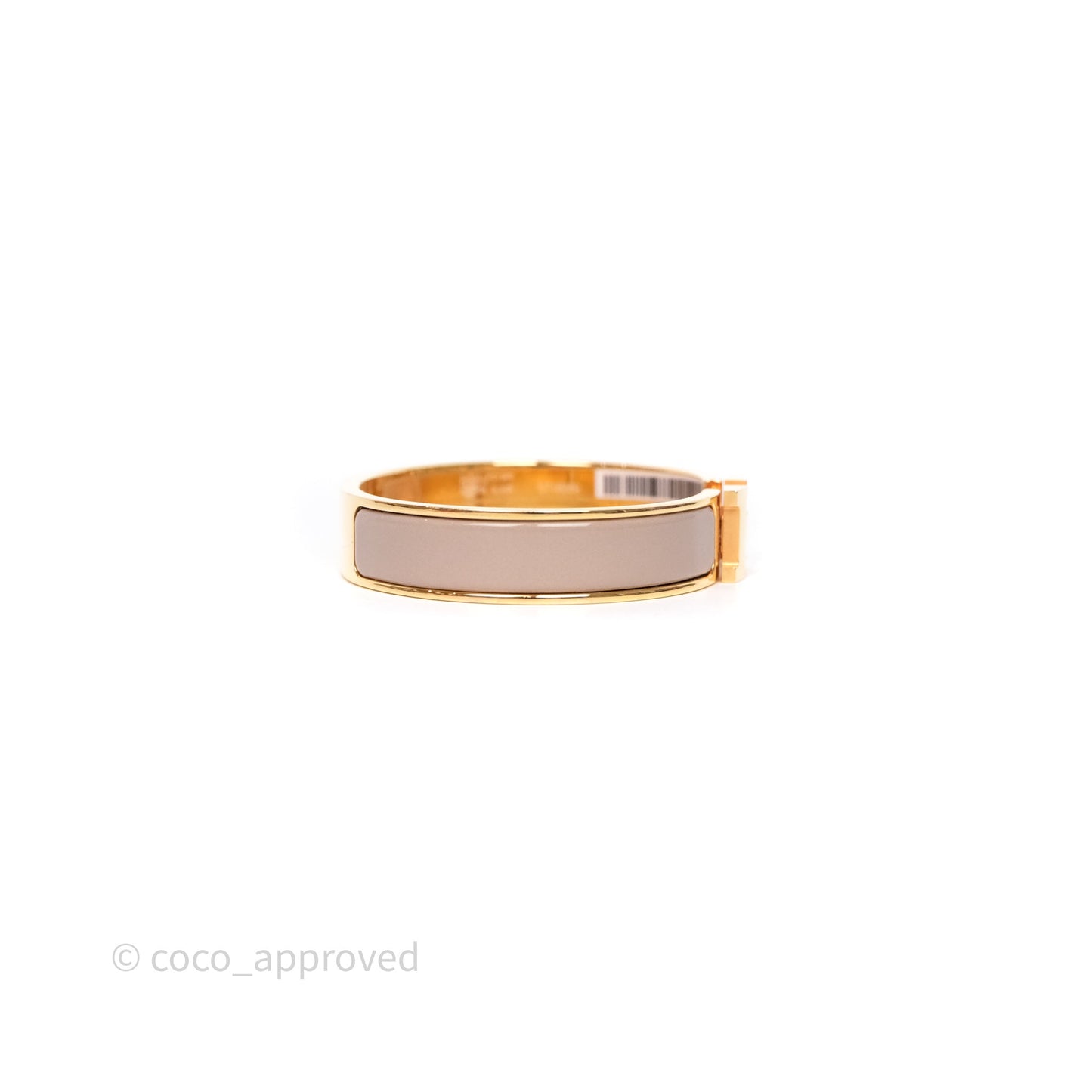 Hermès Clic H Bracelet Marron Glace Gold Hardware