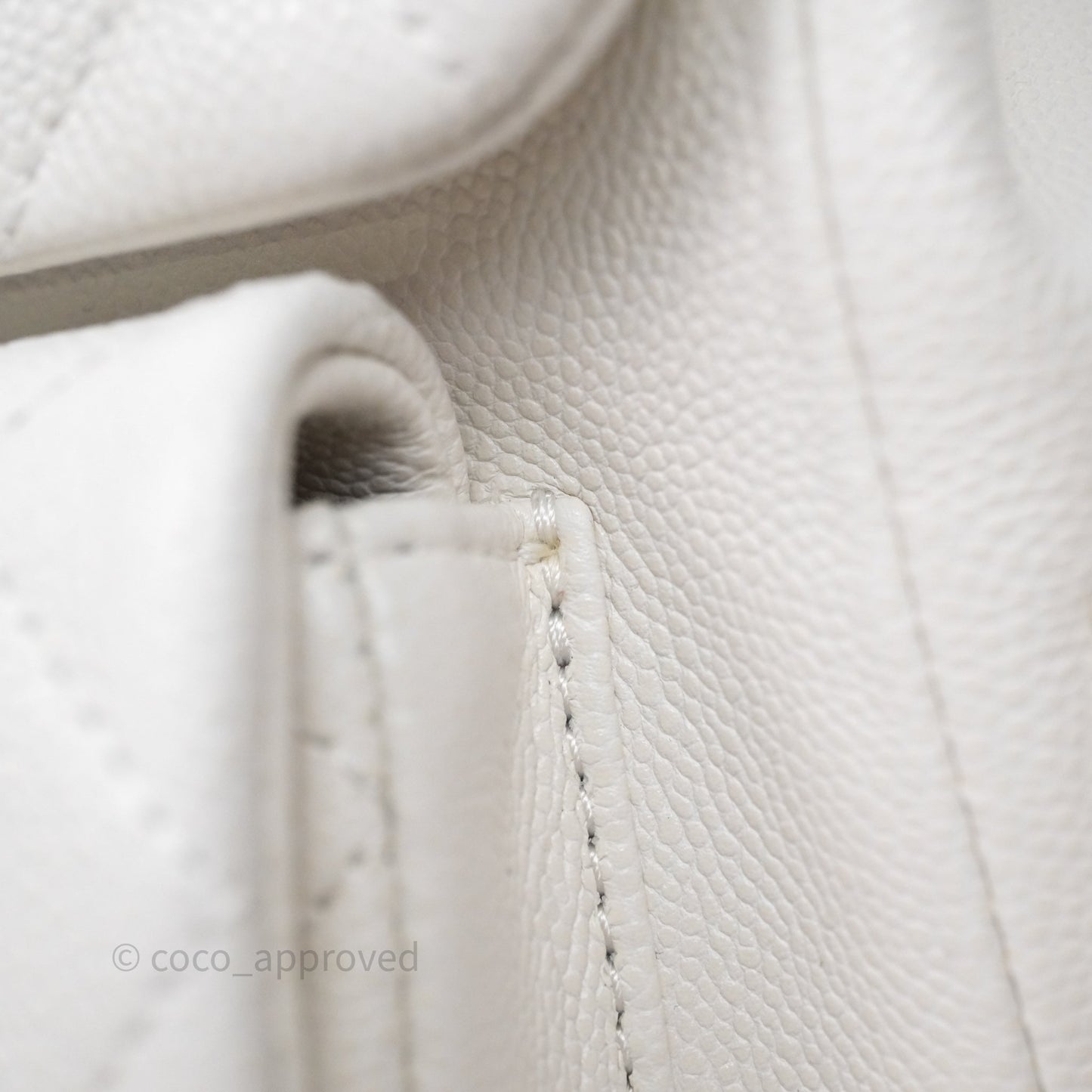 Chanel Small Duma Backpack Caviar White Gold Hardware