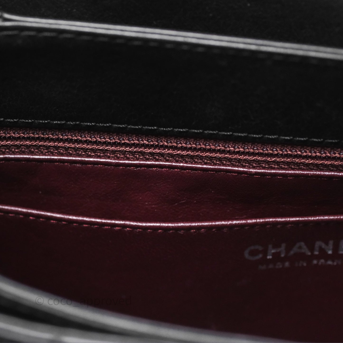 Chanel Quilted Large Prestige Top Handle Flap Calfskin Black Ruthenium Hardware