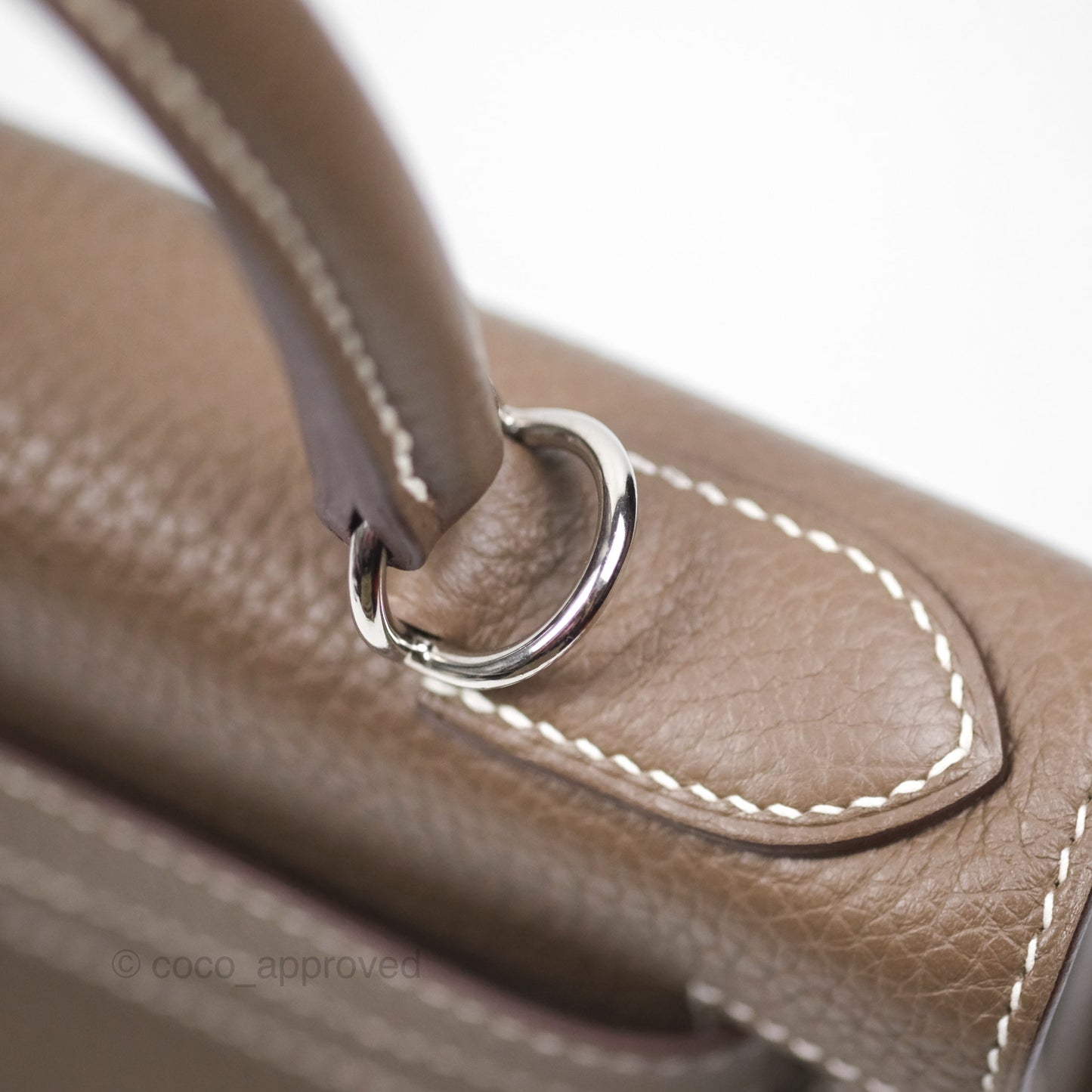 Hermès Kelly 28 Retourne Etoupe 18 Clemence Palladium Hardware