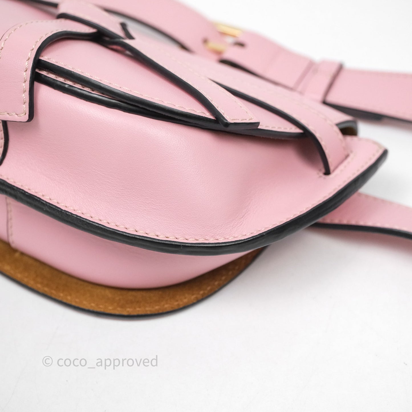 Loewe Mini Gate Belt Bag in Soft Calfskin Pink