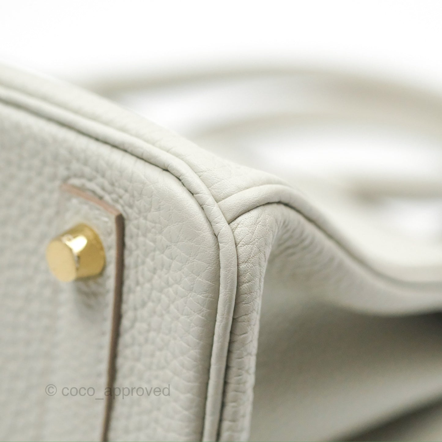Hermès Retourne Birkin 30 Gris Perle 80 Togo Gold Hardware