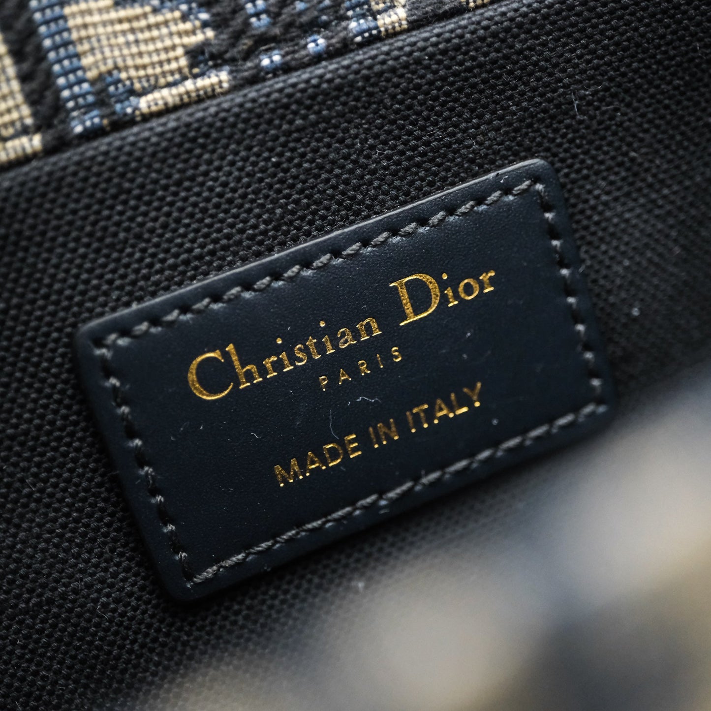 Christian Dior 30 Montaigne Bag Blue Dior Oblique Jacquard