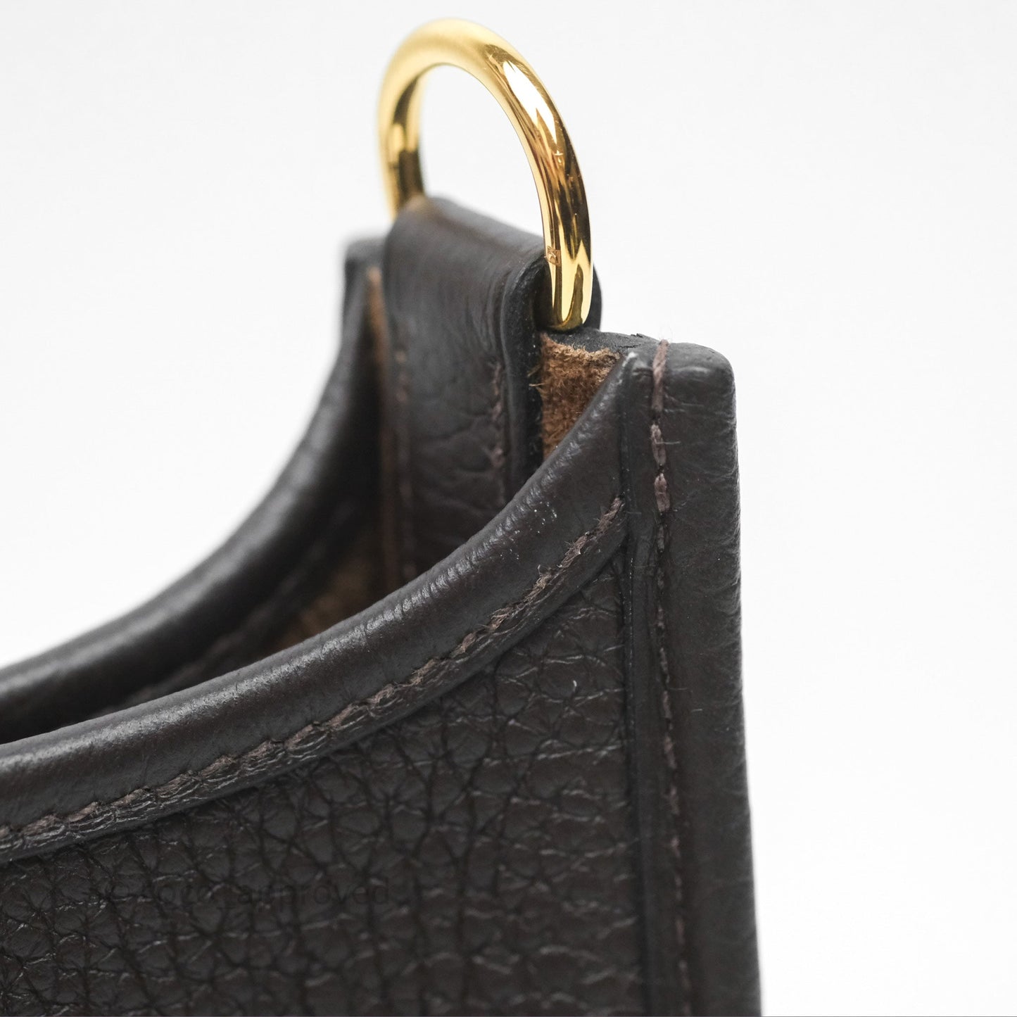 Hermès Mini Evelyne 16 Ebene 46 Clemence Gold Hardware
