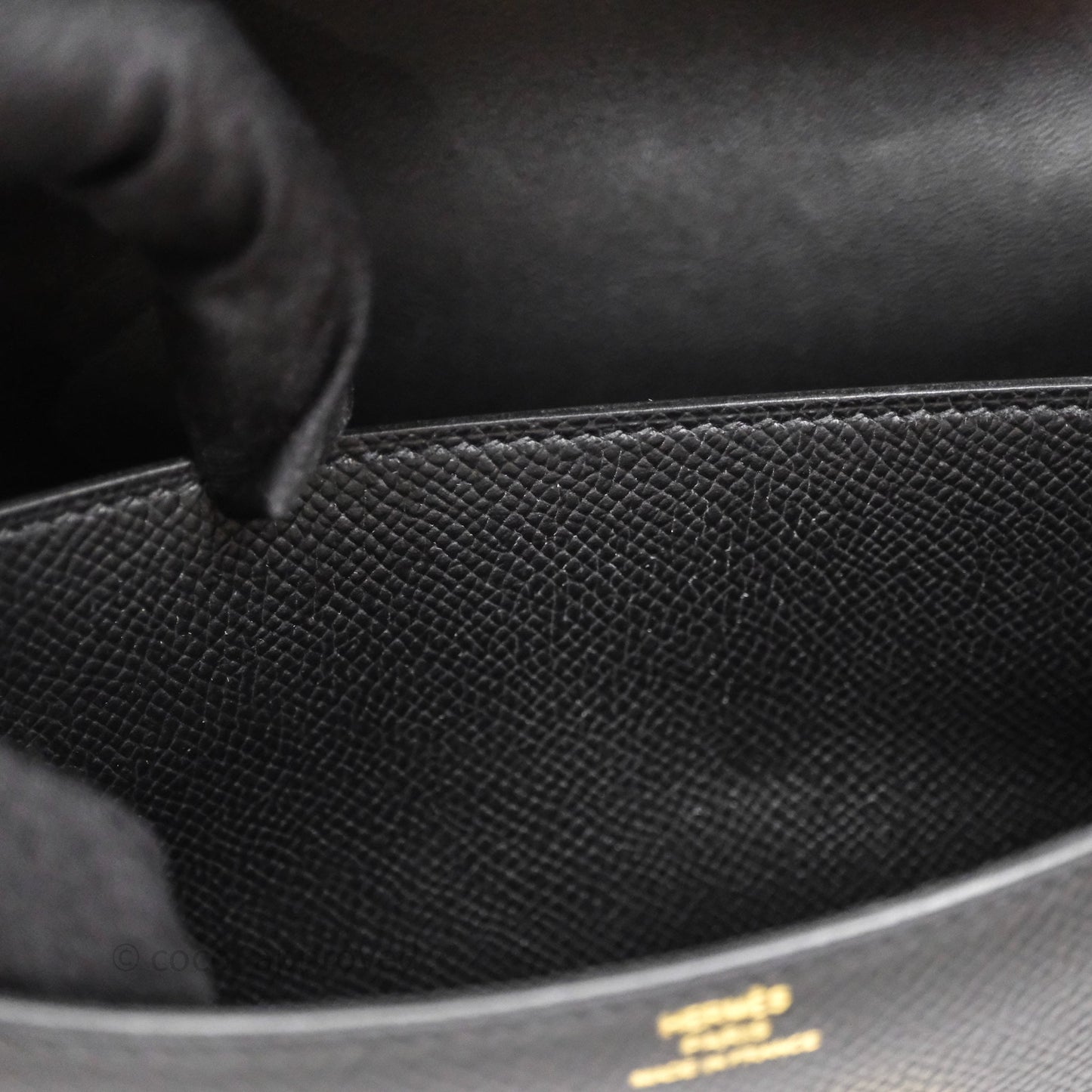 Hermès Constance Mini 18cm Black Epsom Gold Hardware