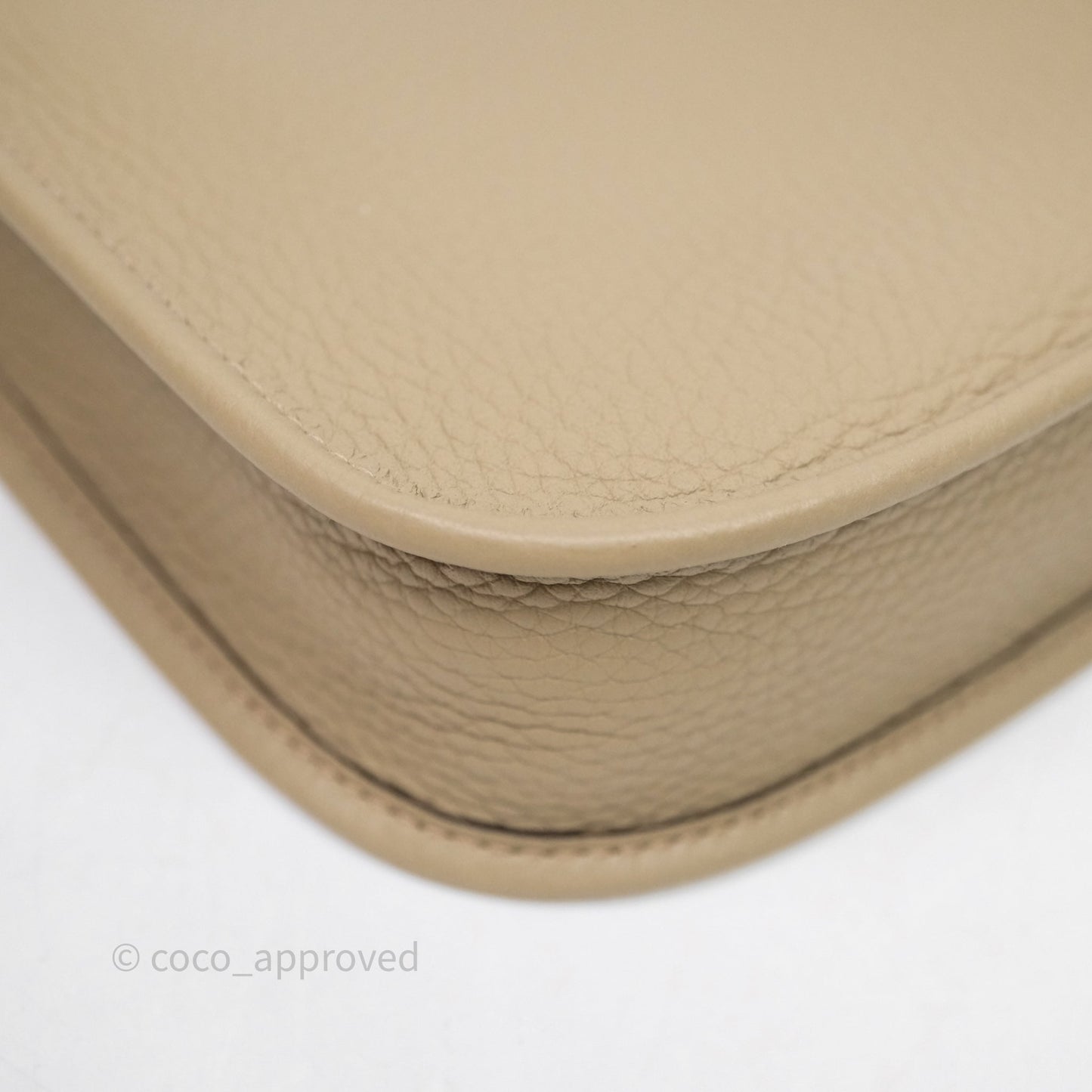 Hermès Mini Evelyne 16 Beige Marfa 8Q Clemence Gold Hardware