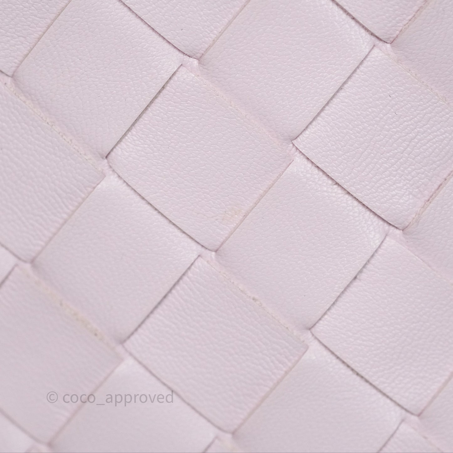 Bottega Veneta Wallace Pink Intrecciato Gold Hardware