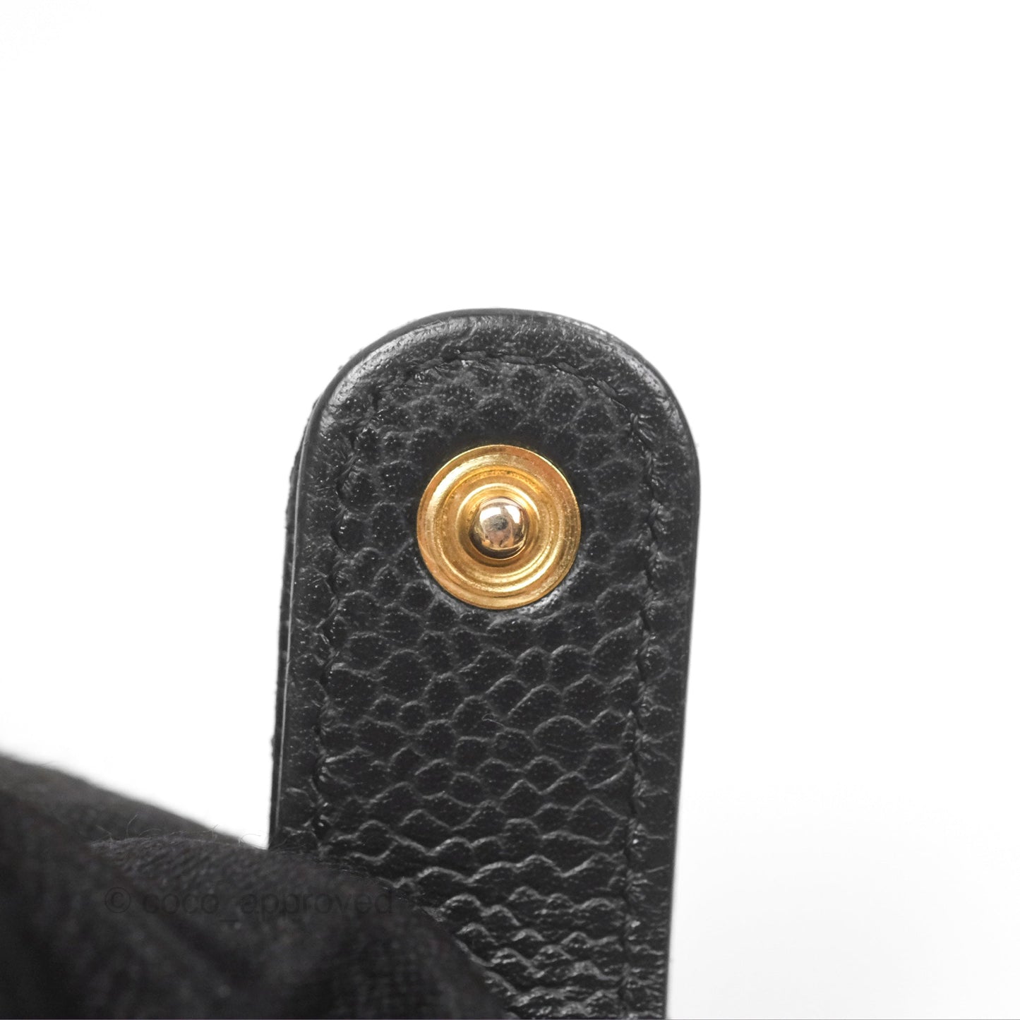 Chanel Quilted Short Flap Black Caviar Gold Hardware