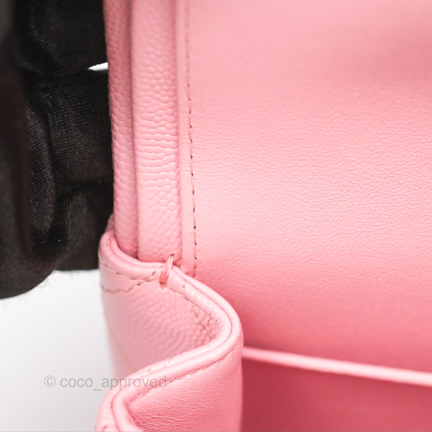 Chanel Small Classic Flap Quilted Sakura Pink Caviar Gold Hardware