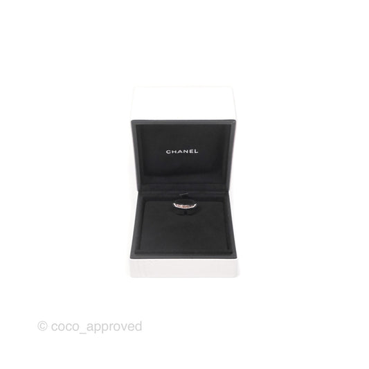 Chanel Coco Crush Ring 18K White Gold Mini Version Size 50