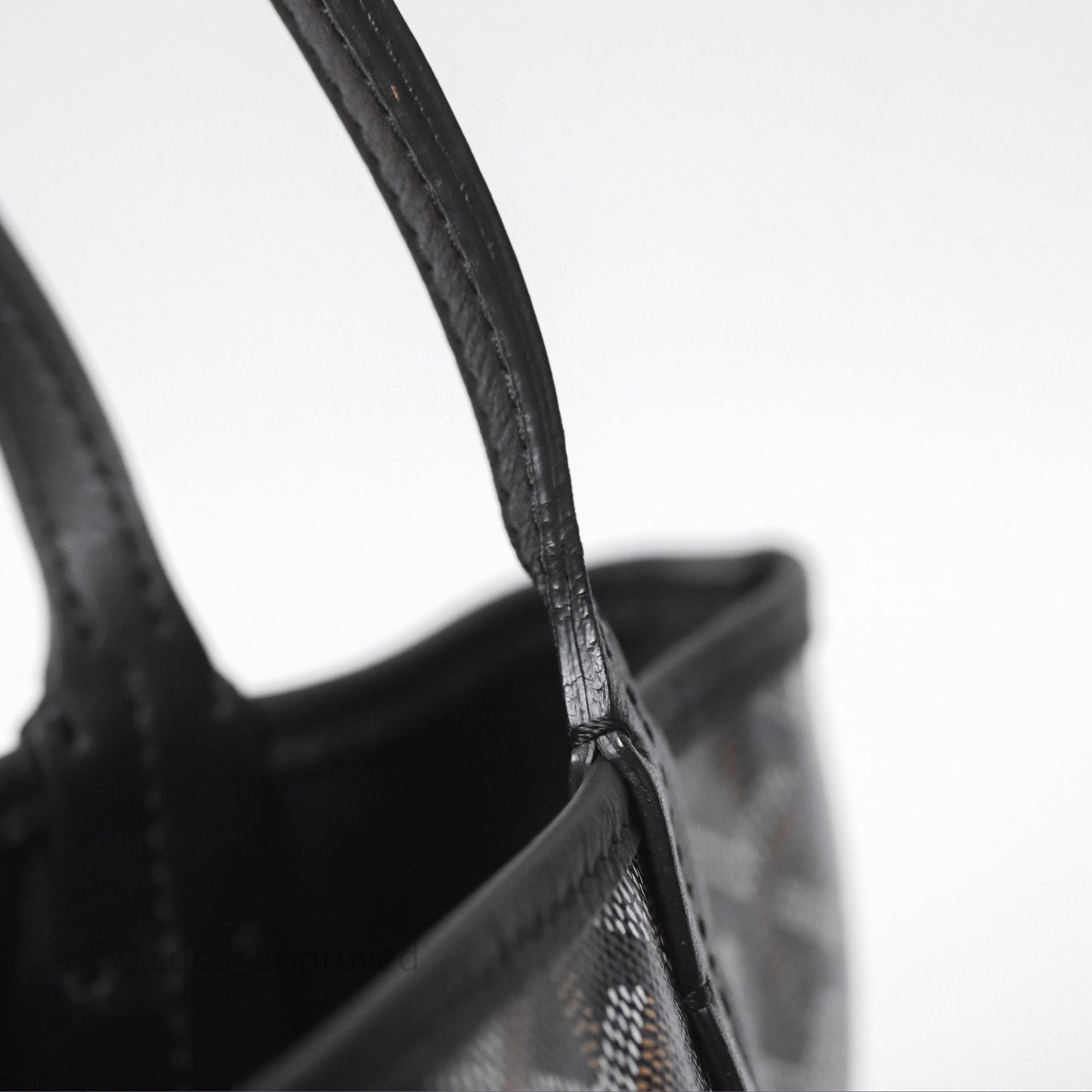 Goyard Anjou Mini Bag Goyardine Canvas Black
