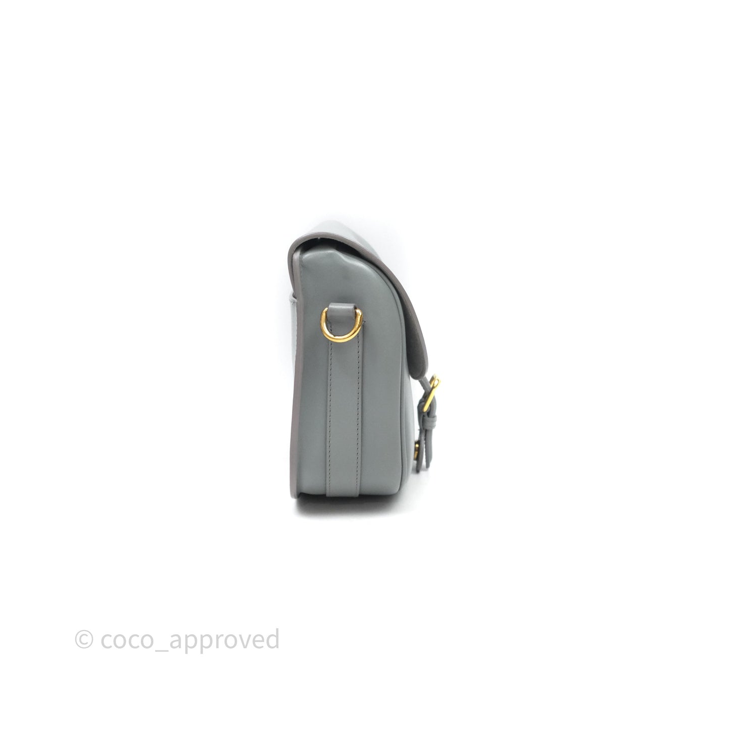 Christian Dior Medium Bobby Flap Grey Box Calfskin