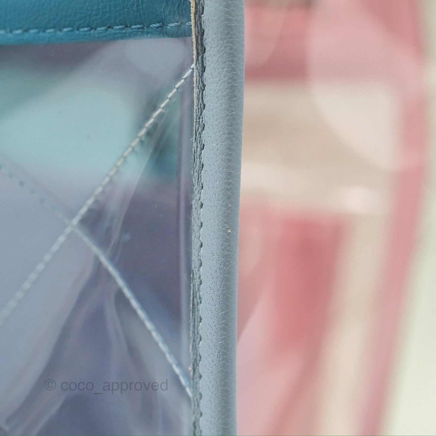 Chanel Coco Splash Blue/Green/Pink PVC Shopping Tote Bag