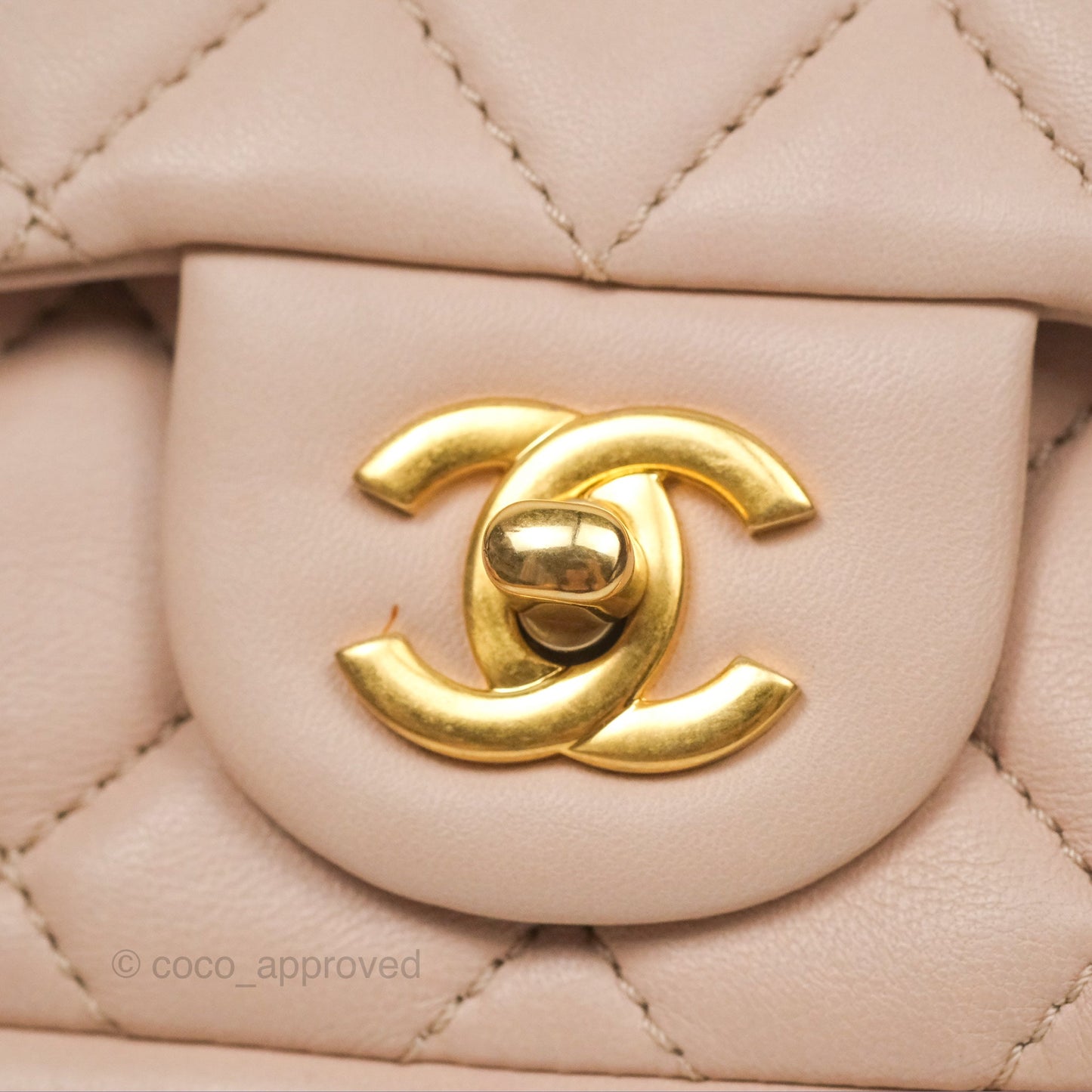 Chanel Flap Bag Pink Aged Gold Hardware