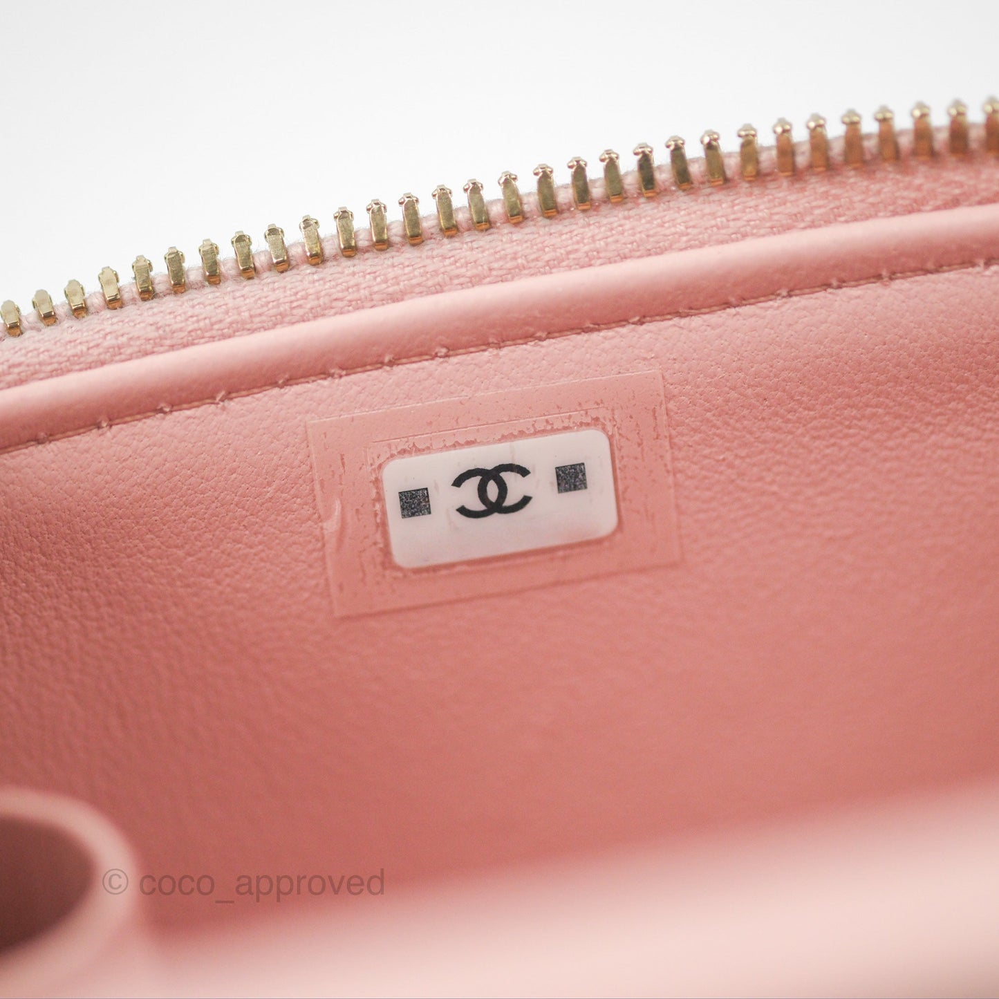 Chanel Mini Vanity With Chain Adjustable Camellia Light Pink Lambskin Aged Gold Hardware