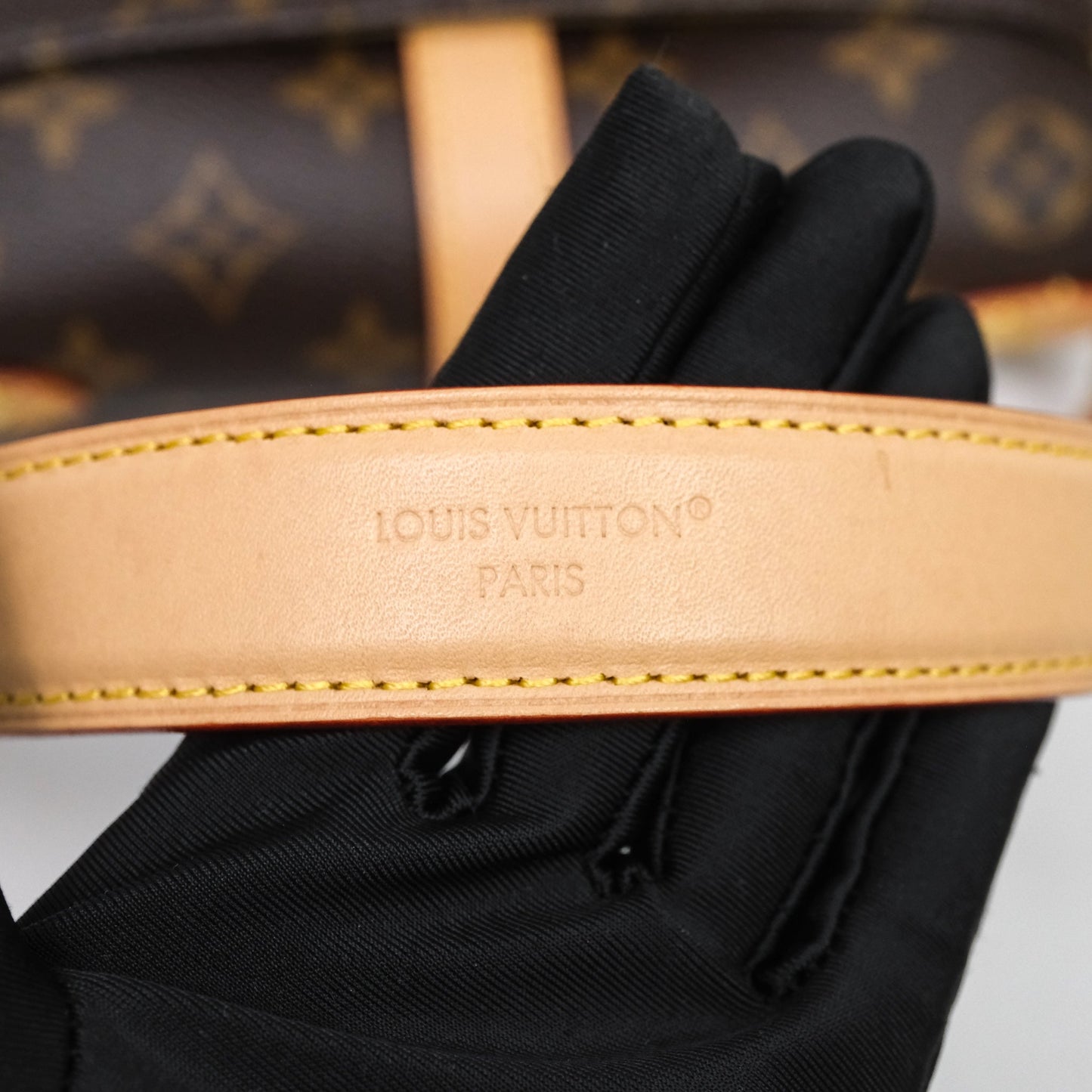 Louis Vuitton Saumur BB Monogram Bag Gold Hardware