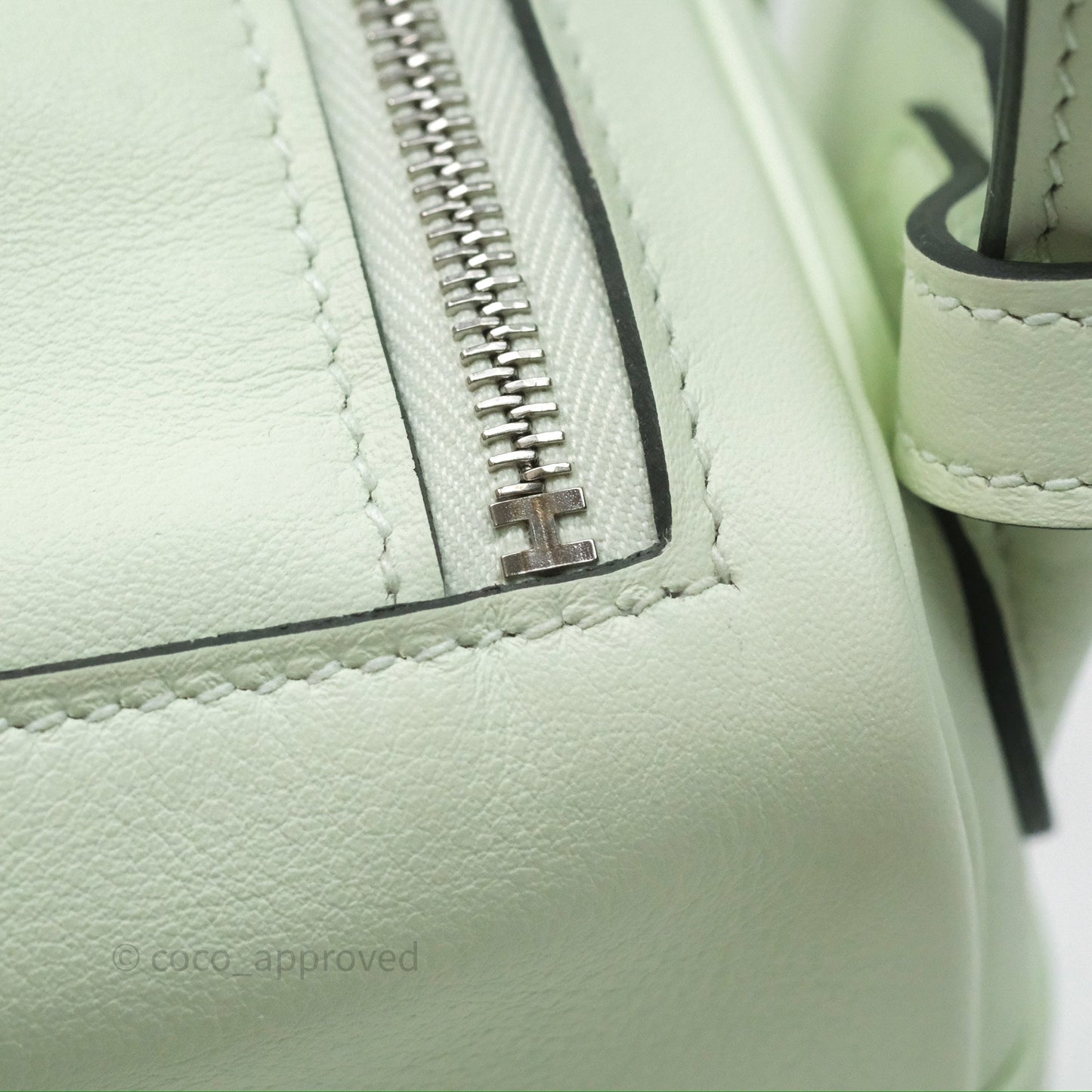 Hermès Mini Lindy Vert Fizz 0S Swift Palladium Hardware