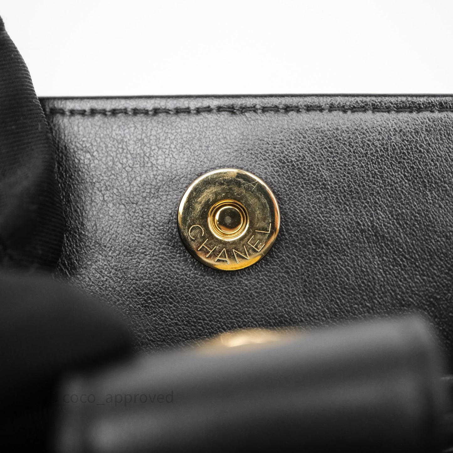 Chanel Clutch With Heart Chain Black Lambskin Gold Hardware