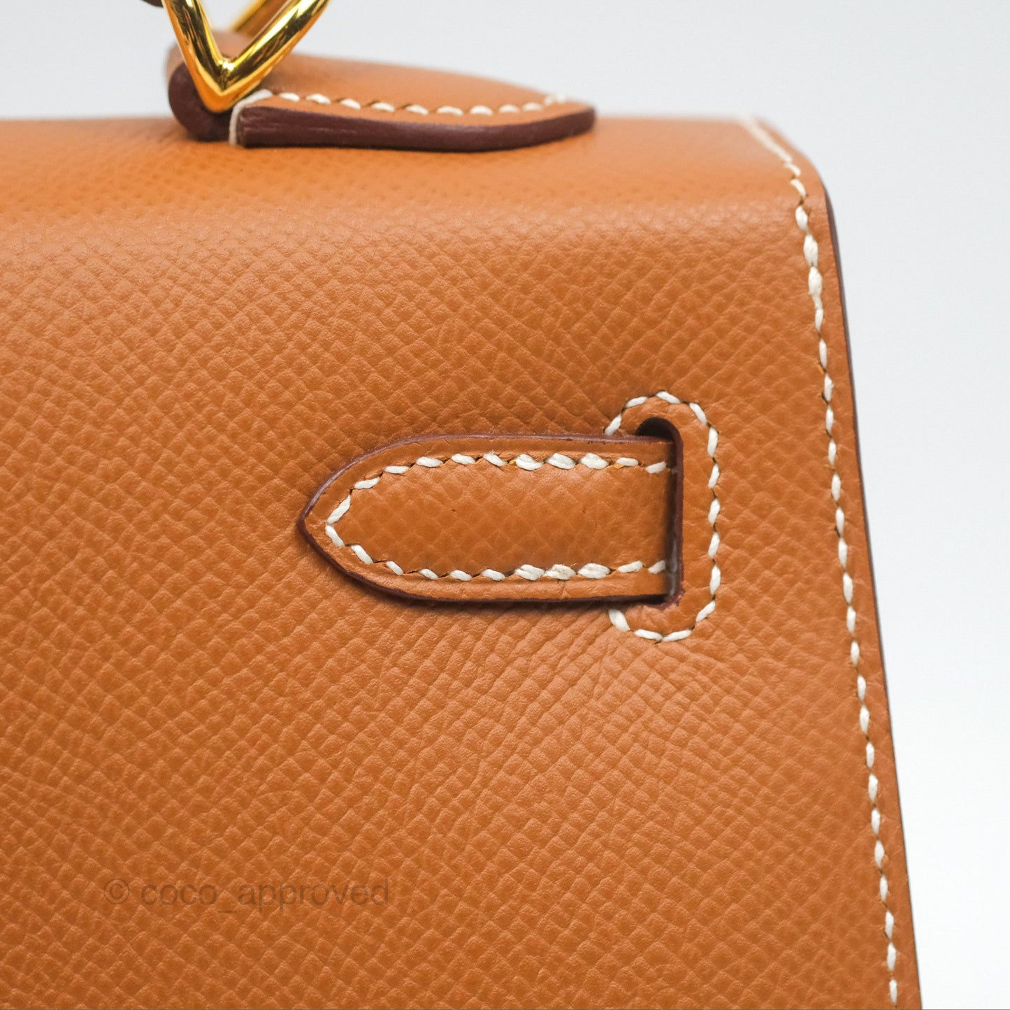 Hermès Kelly 25 Sellier Gold Epsom Gold Hardware