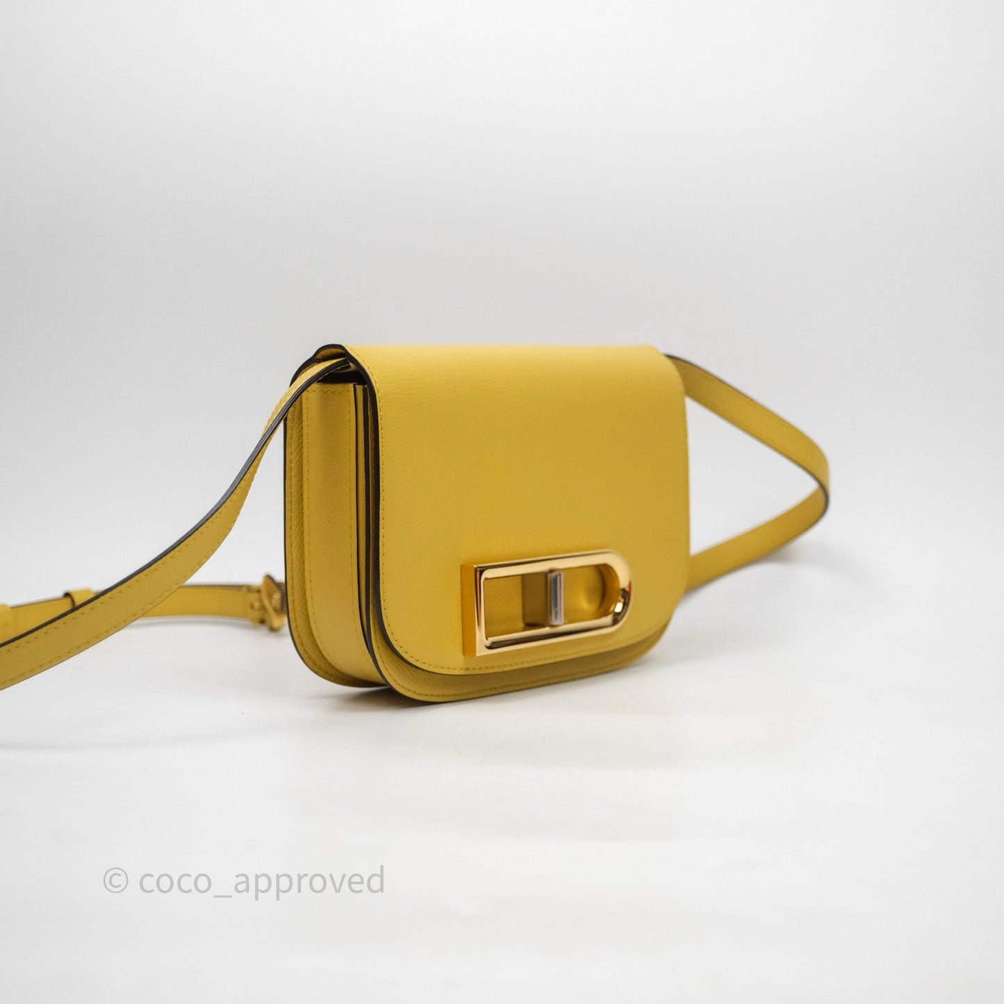 Delvaux Small Lingot Bag Pollen Alpina Calfskin Gold Hardware