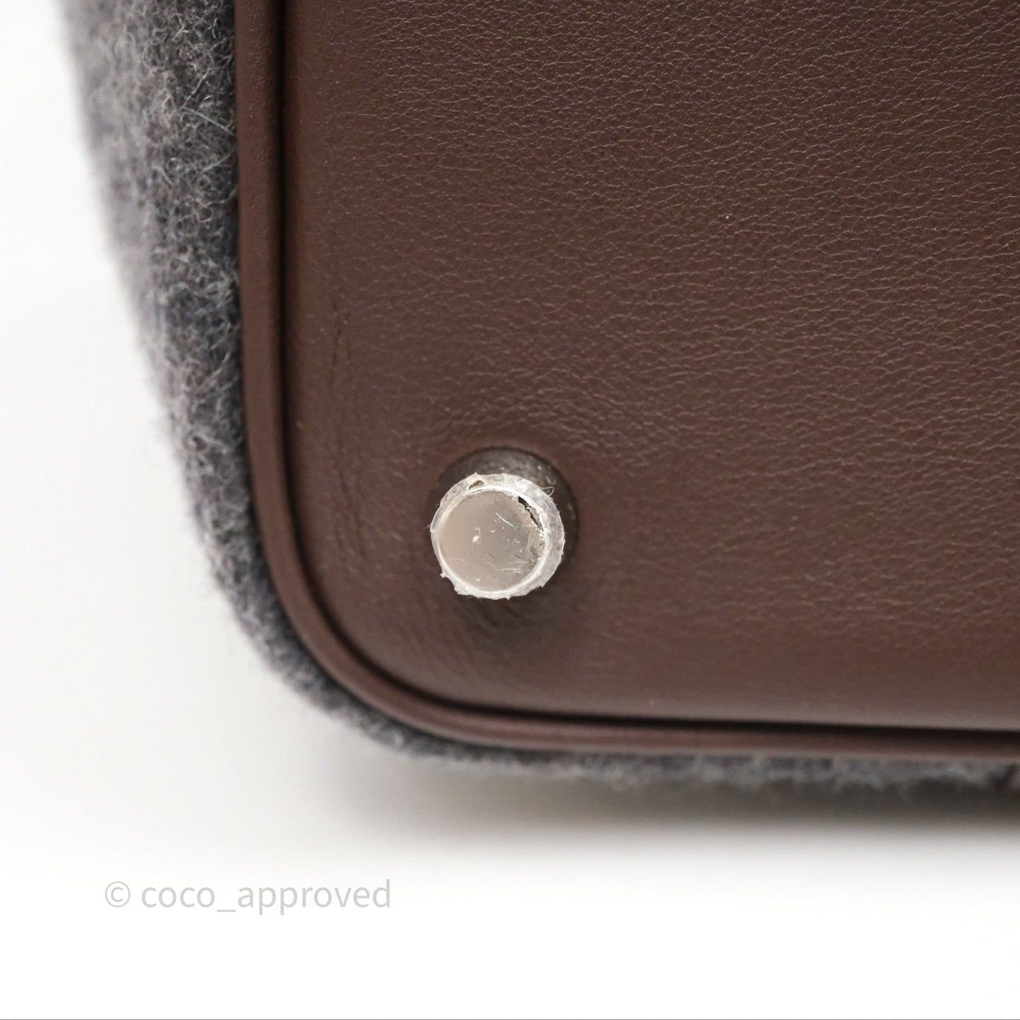 Hermès Picotin 18 Feutre/Veau Swift AE Gris Moyen/Havai Palladium Hardware