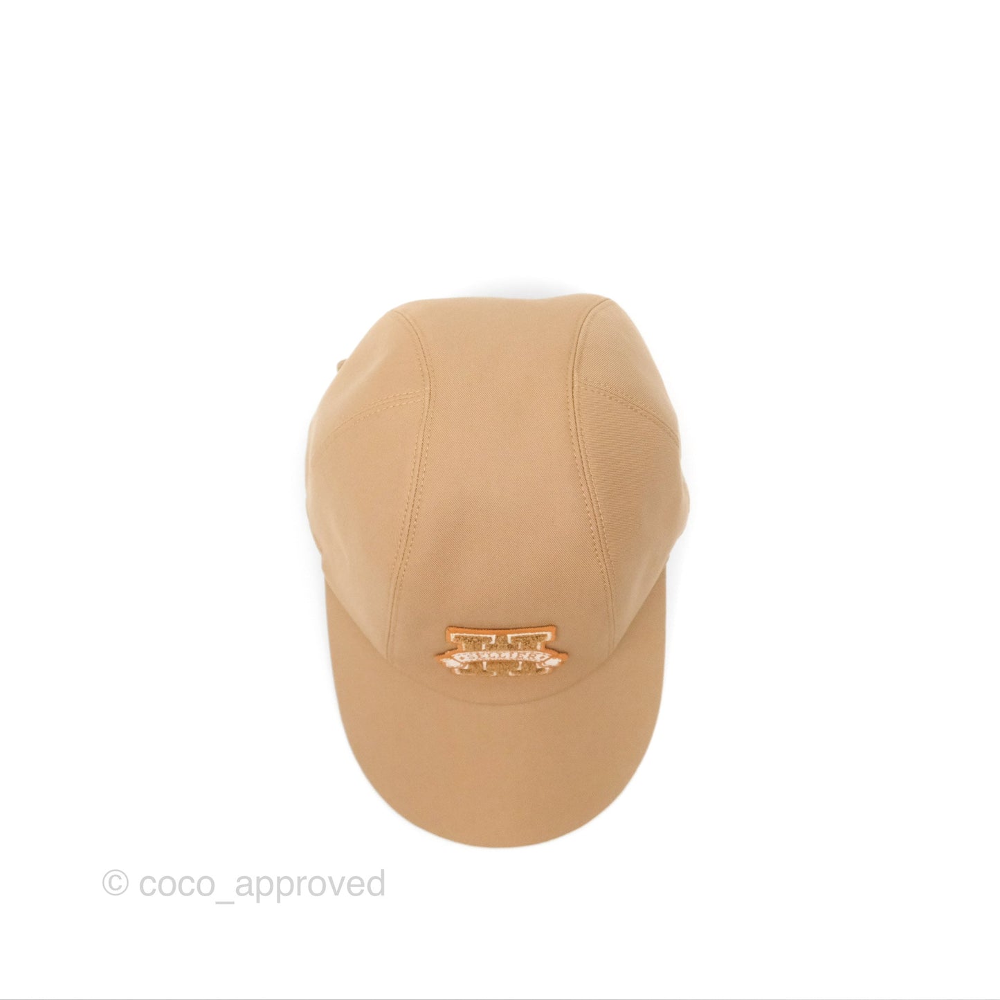 Hermès Davis H Sellier Cap Beige Camel