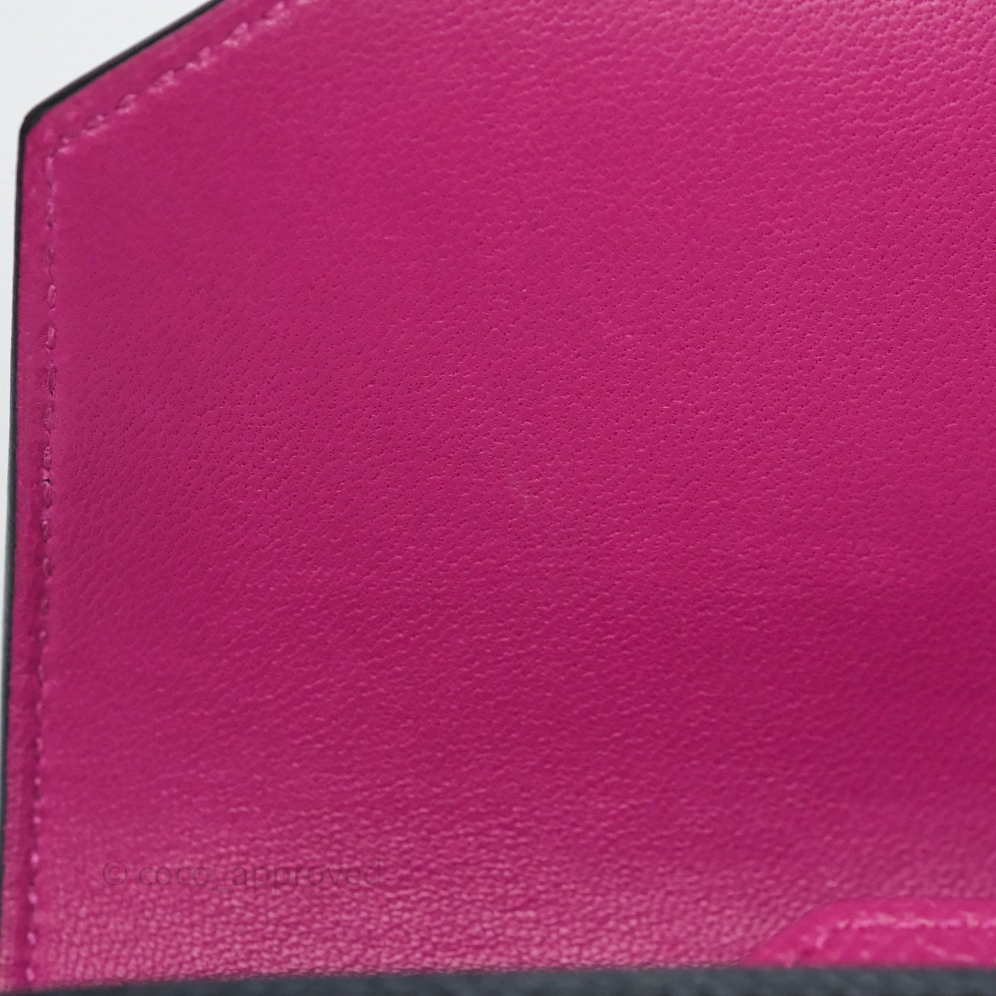 Hermès Passant Compact Wallet Epsom Purple