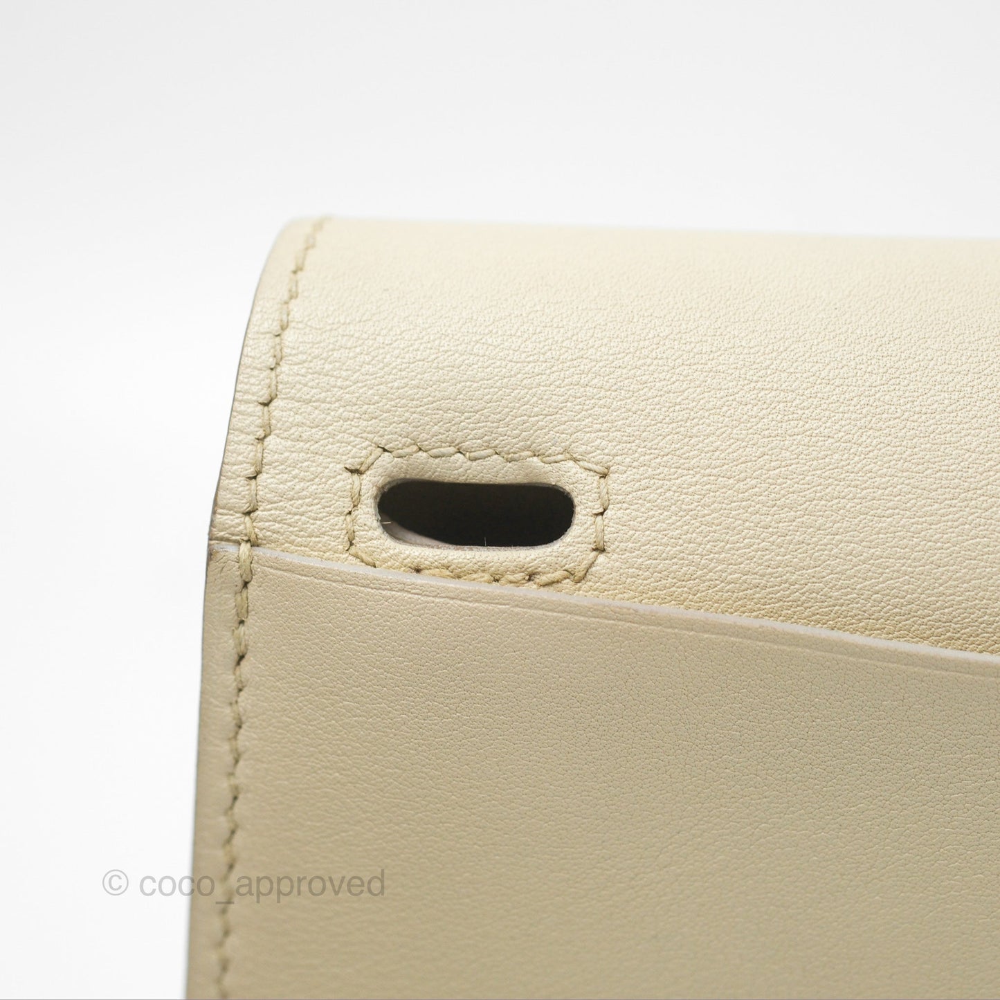 Hermès Halzan 22 Mini Craie Swift Palladium Hardware
