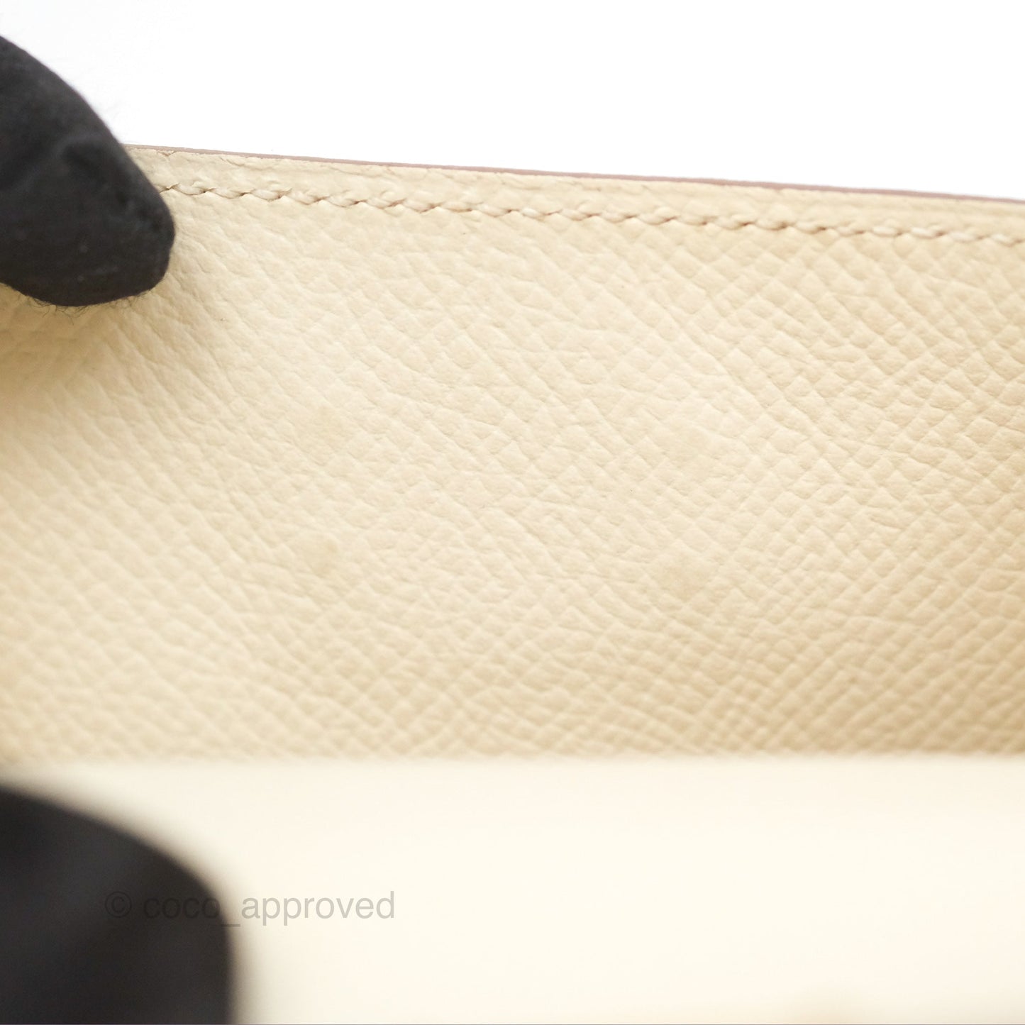 Hermès Kelly Pocket Compact Wallet Nata I2 Gold Hardware