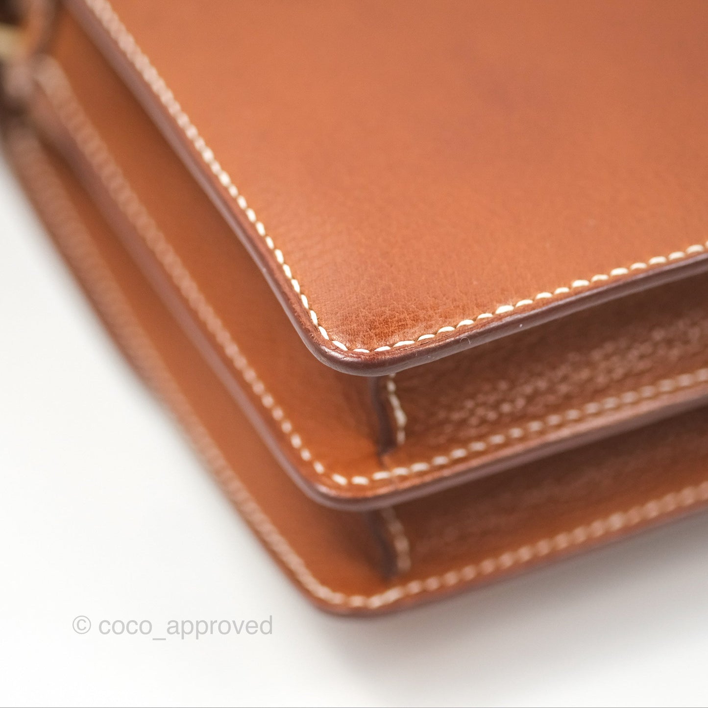 Hermès Roulis Mini 18 Fauve Barenia Gold Hardware