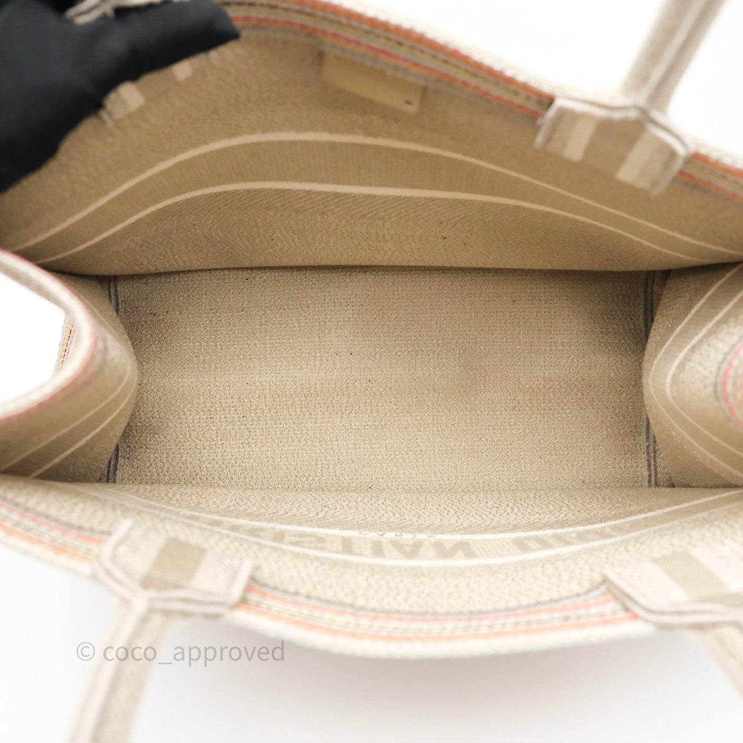 Christian Dior Medium Rainbow Book Tote Canvas