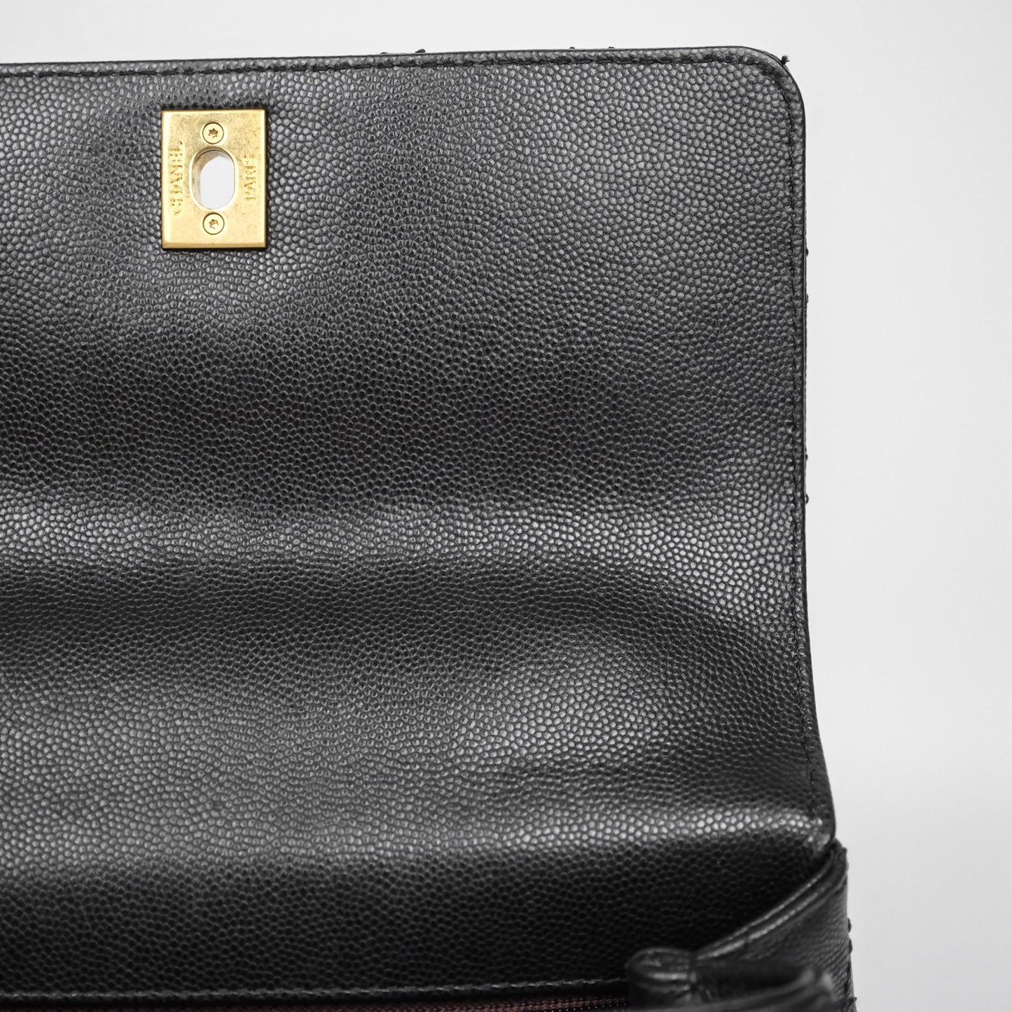 Chanel Small Coco Handle Black Caviar Aged Gold Hardware Braided Handle