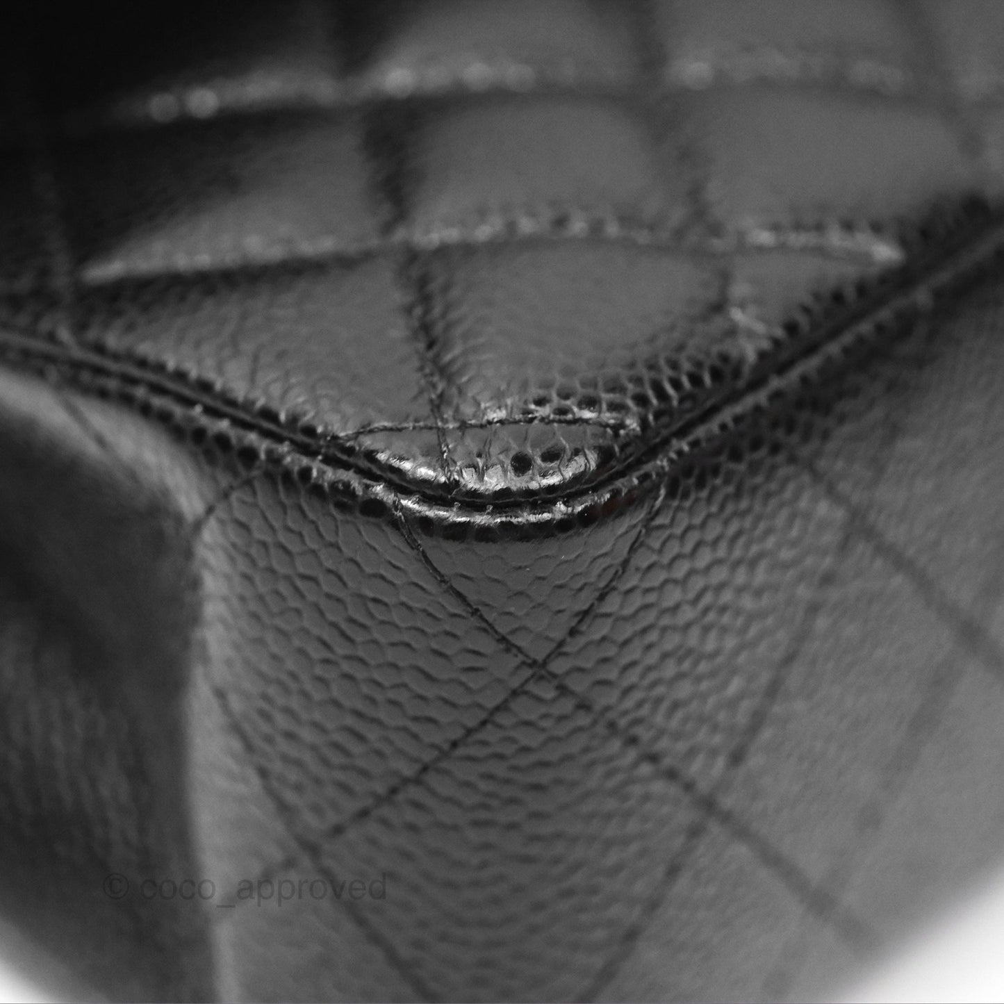 Chanel Small Classic Flap Quilted Black Caviar Gold Hardware