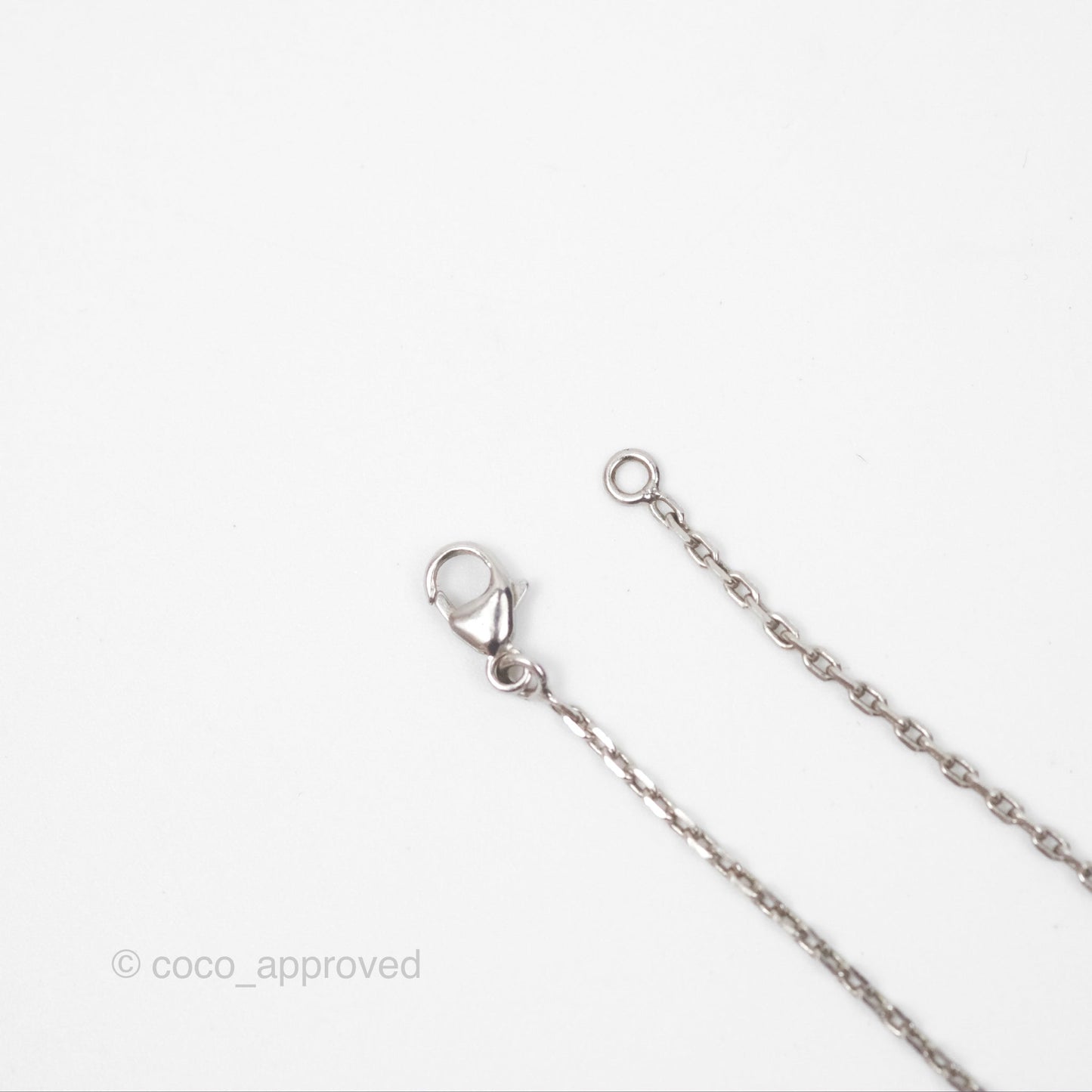 Hermès Cage D'H Necklace Rose Dragee 3Q Palladium Hardware