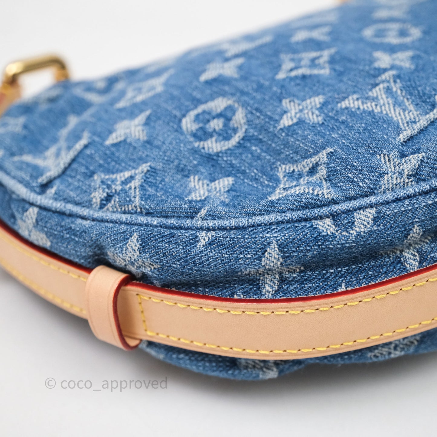 Louis Vuitton Croissant MM Denim Blue Monogram