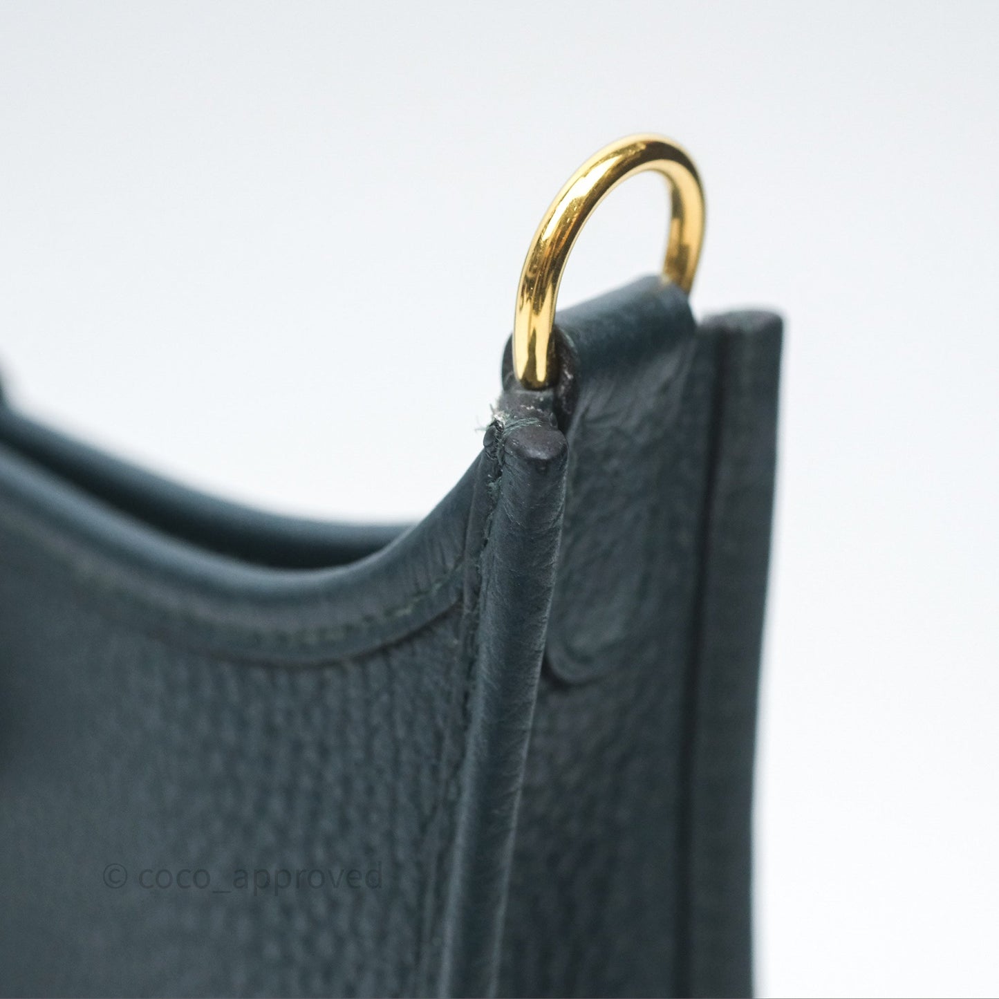 Hermès Mini Evelyne 16 Vert Cypres 6O Clemence Gold Hardware