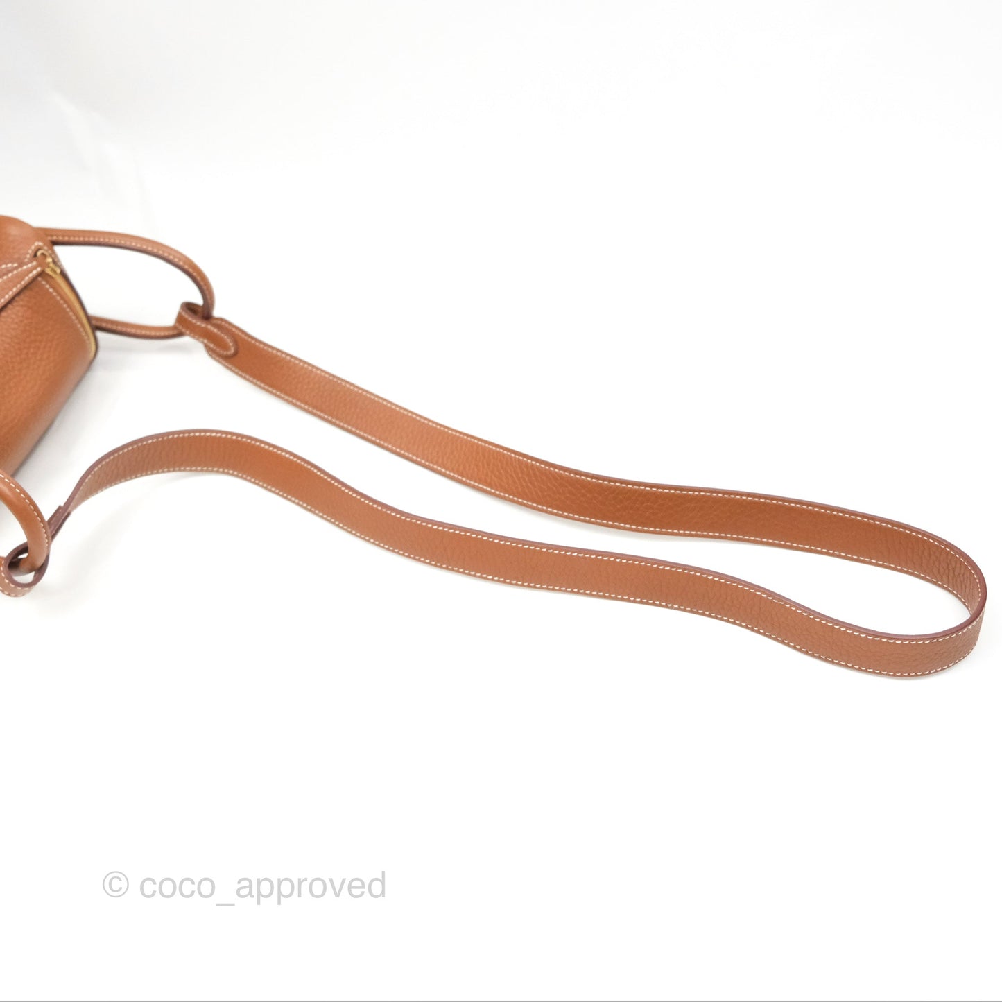 Hermès Mini Lindy 20 Gold Clemence Gold Hardware