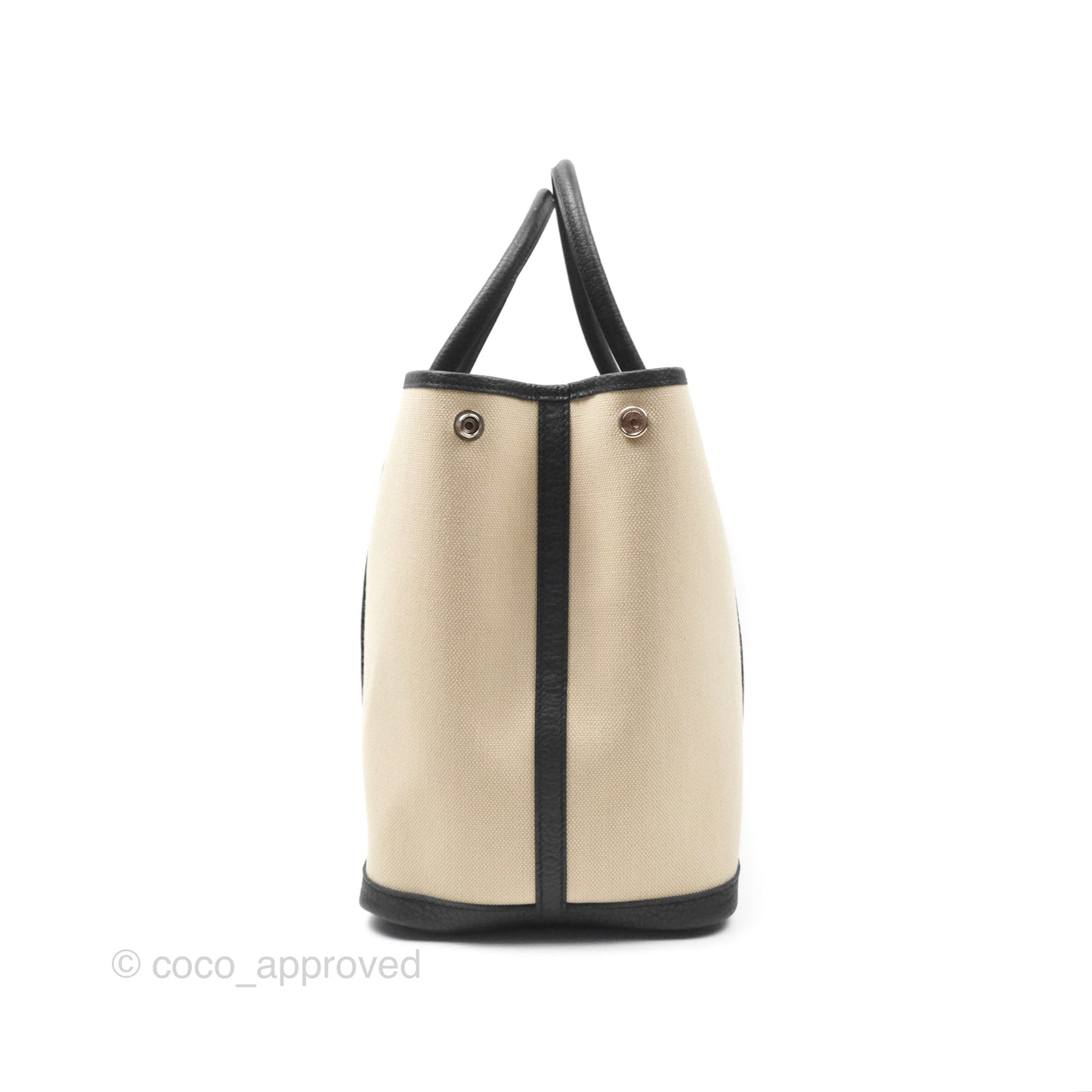 Hermès Garden Party 36 Noir 89 Canvas