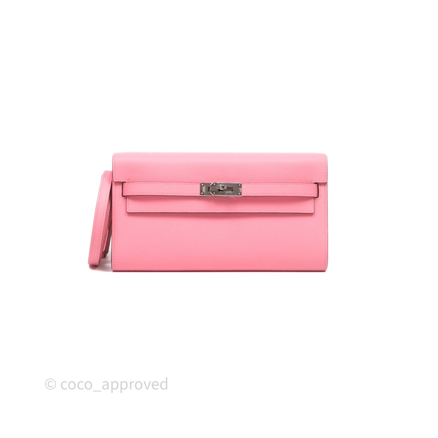 Hermès Kelly To Go Wallet Rose Confetti Epsom Palladium Hardware