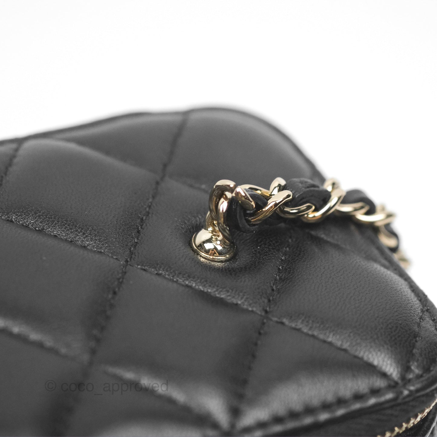 Chanel Ball Crush Vanity with Chain Black Lambskin Gold Hardware