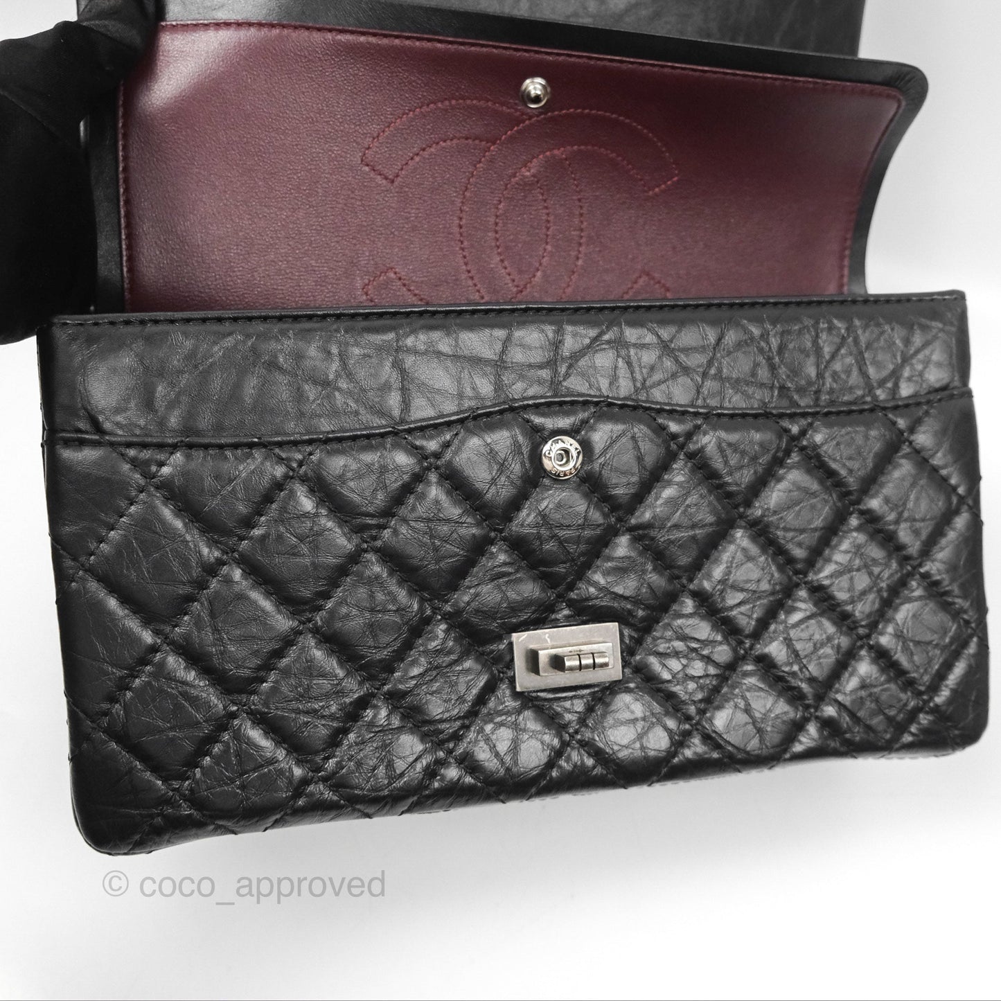 Chanel Reissue 226 Quilted Black Aged Calfskin Ruthenium Hardware