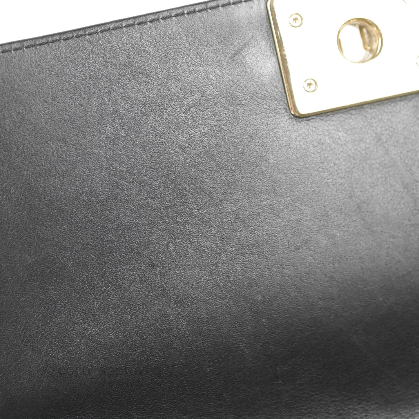 Chanel Medium Boy Chevron Black Calfskin Gold Hardware