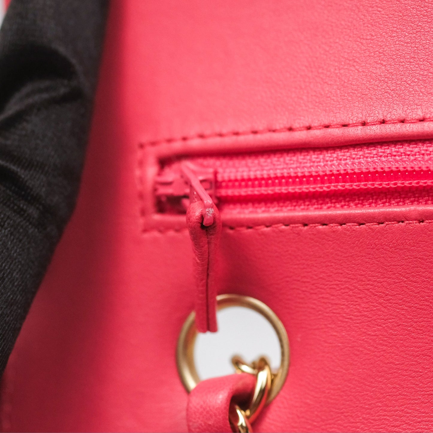 Chanel Medium Classic Flap Chevron Pink Lambskin Gold Hardware