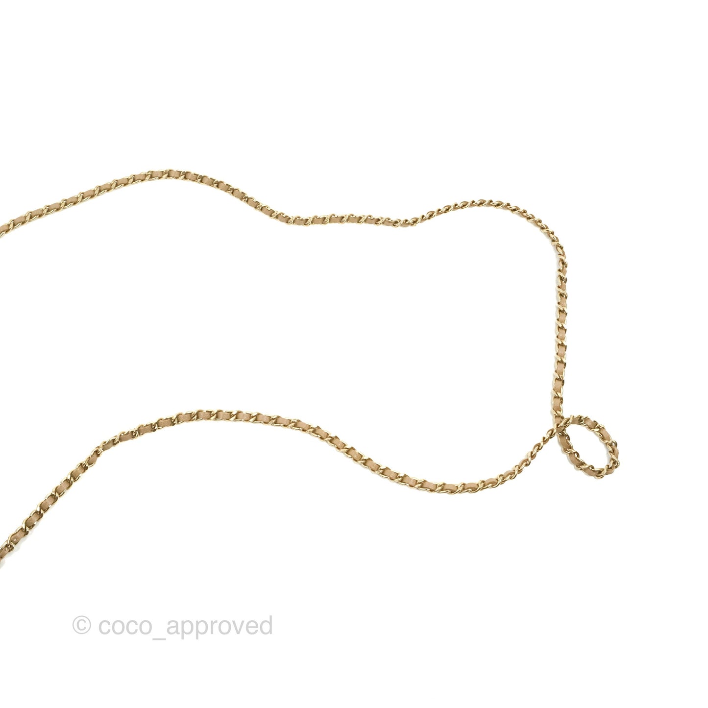 Chanel Quilted Classic Wallet on Chain WOC Dark Beige Caviar Gold Hardware