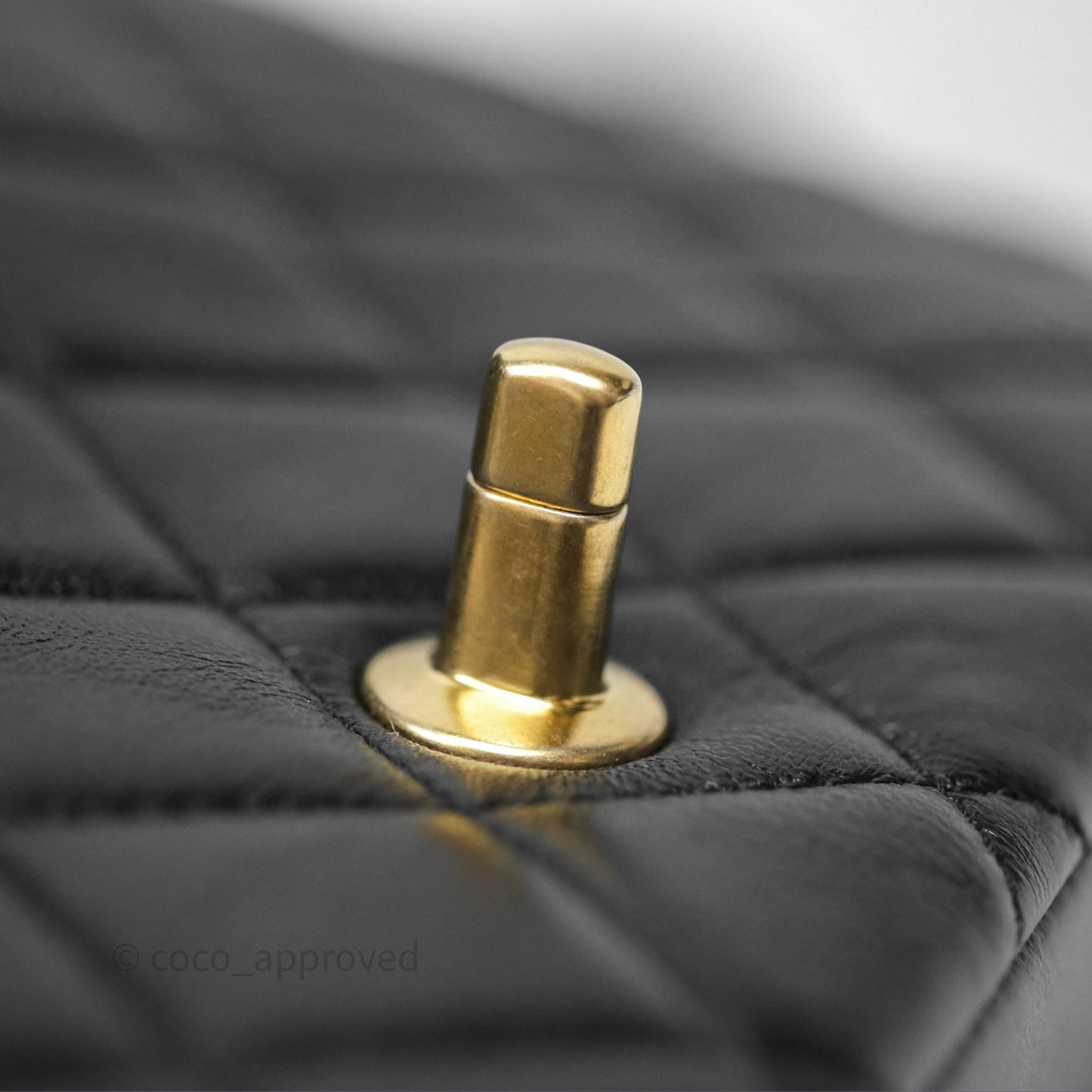 Chanel Quilted Flap Bag Black Lambskin Aged Gold Hardware 22P