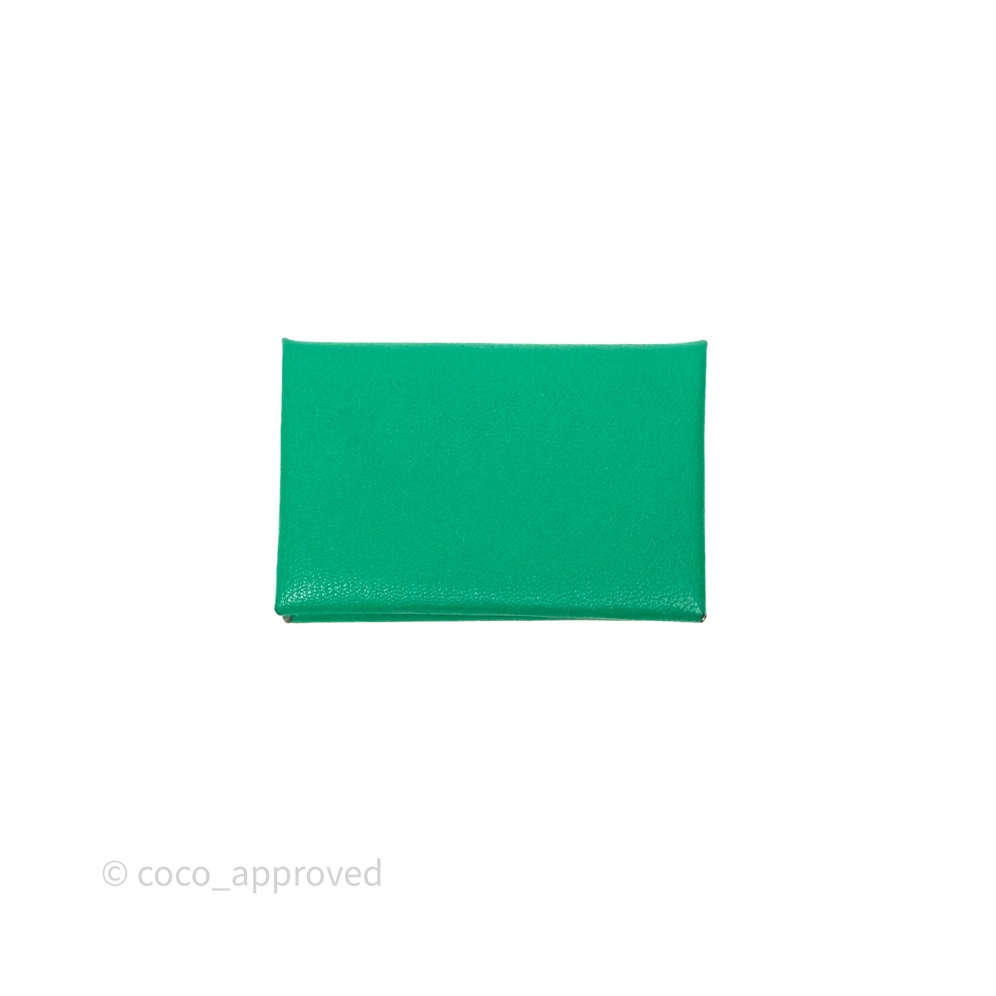 Hermès Calvi Verso Card Holder Vert Mysore